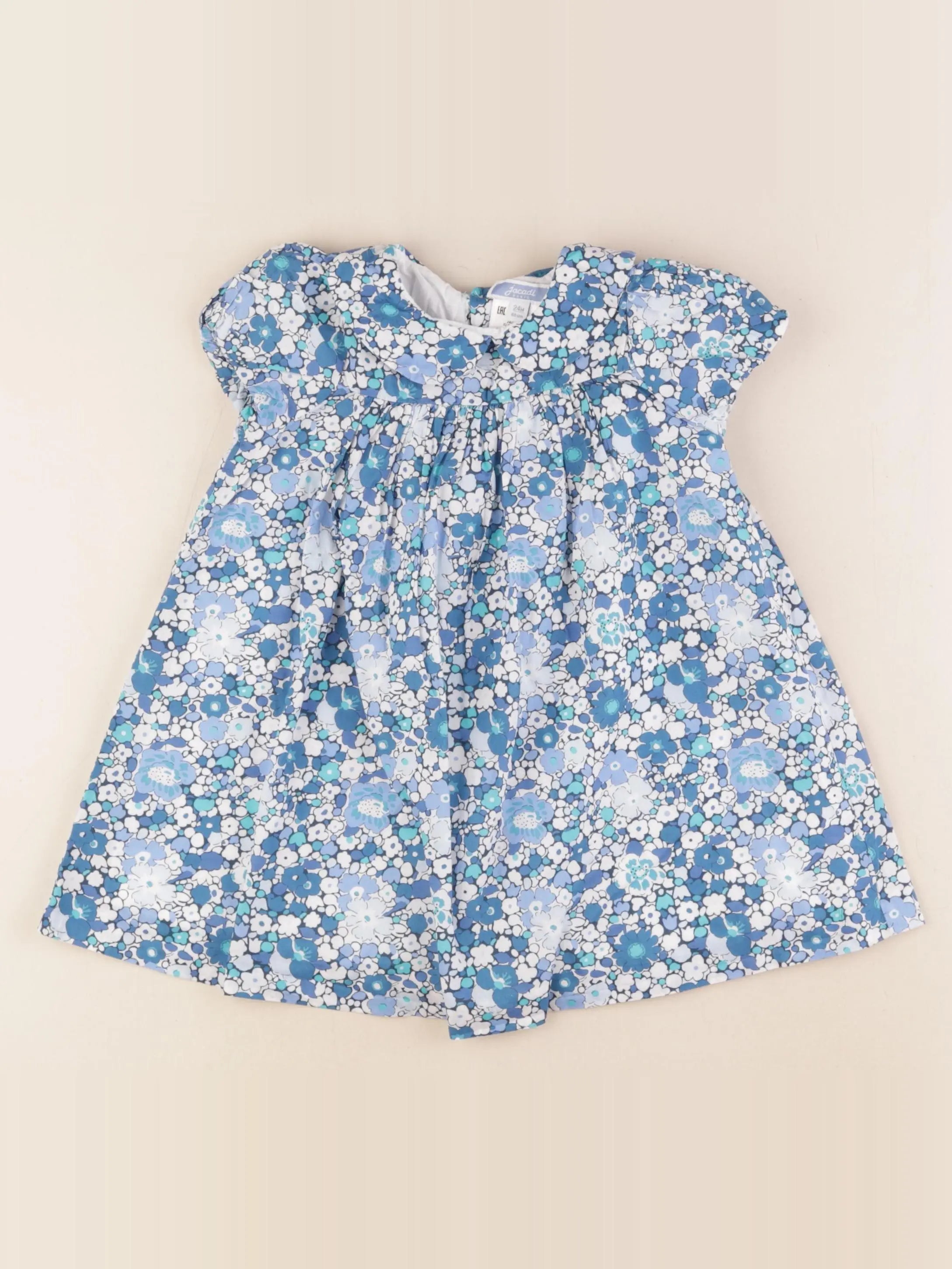 Jacadi - robe liberty multicolore - 24 mois
