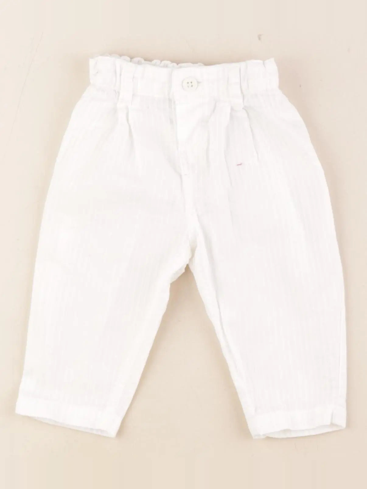 Petit Bateau - pantalon blanc - 6 mois