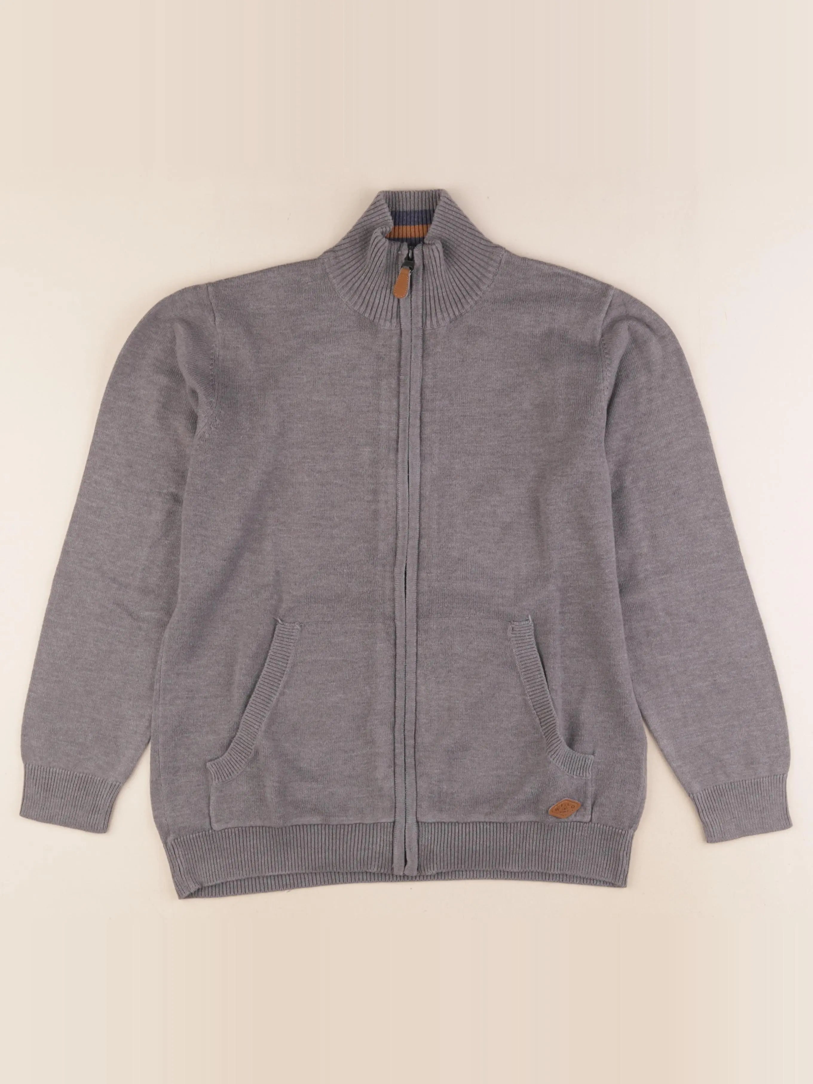 Vertbaudet - gilet gris - 12 ans