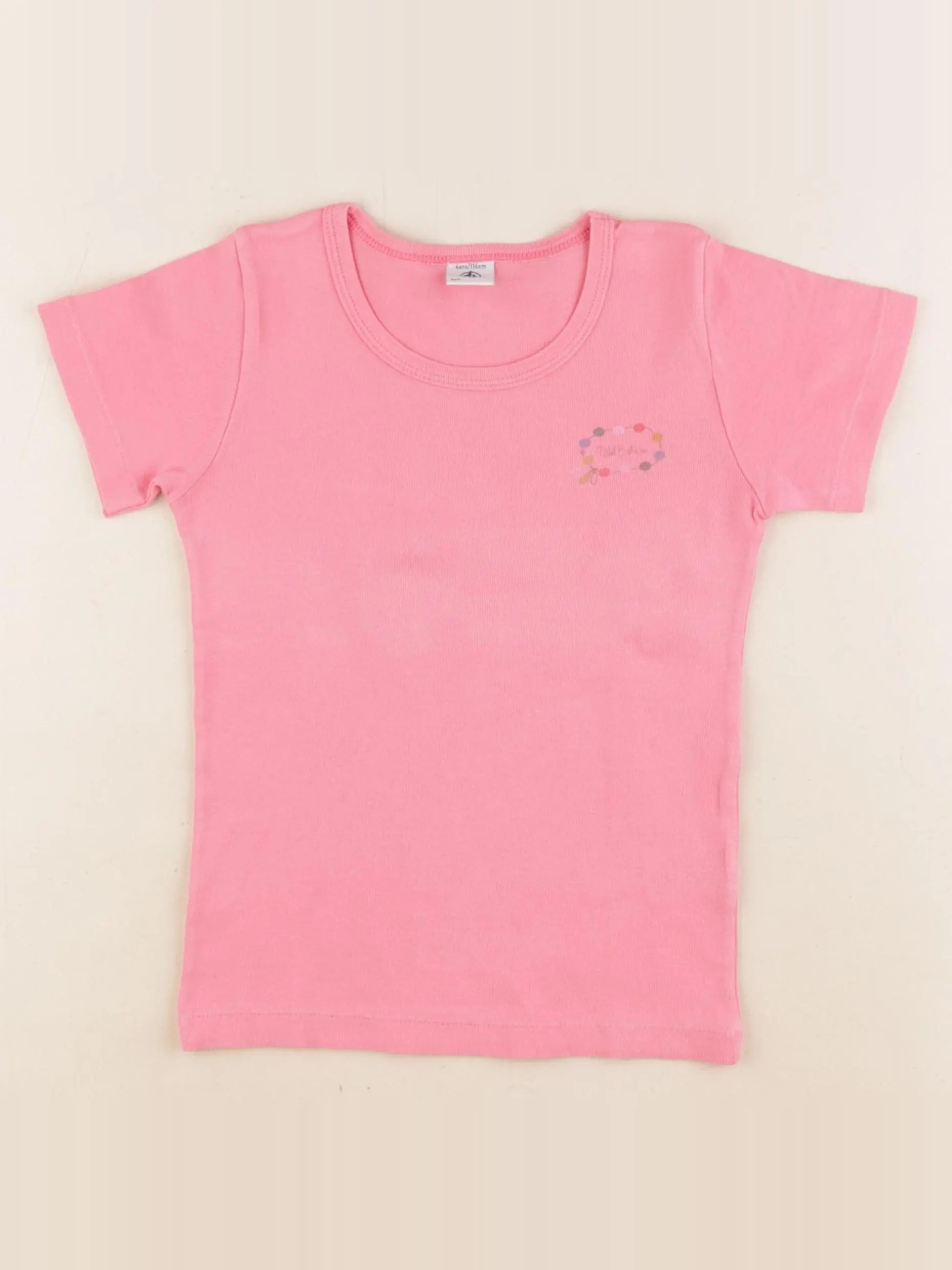 Petit Bateau - tee-shirt rose - 6 ans