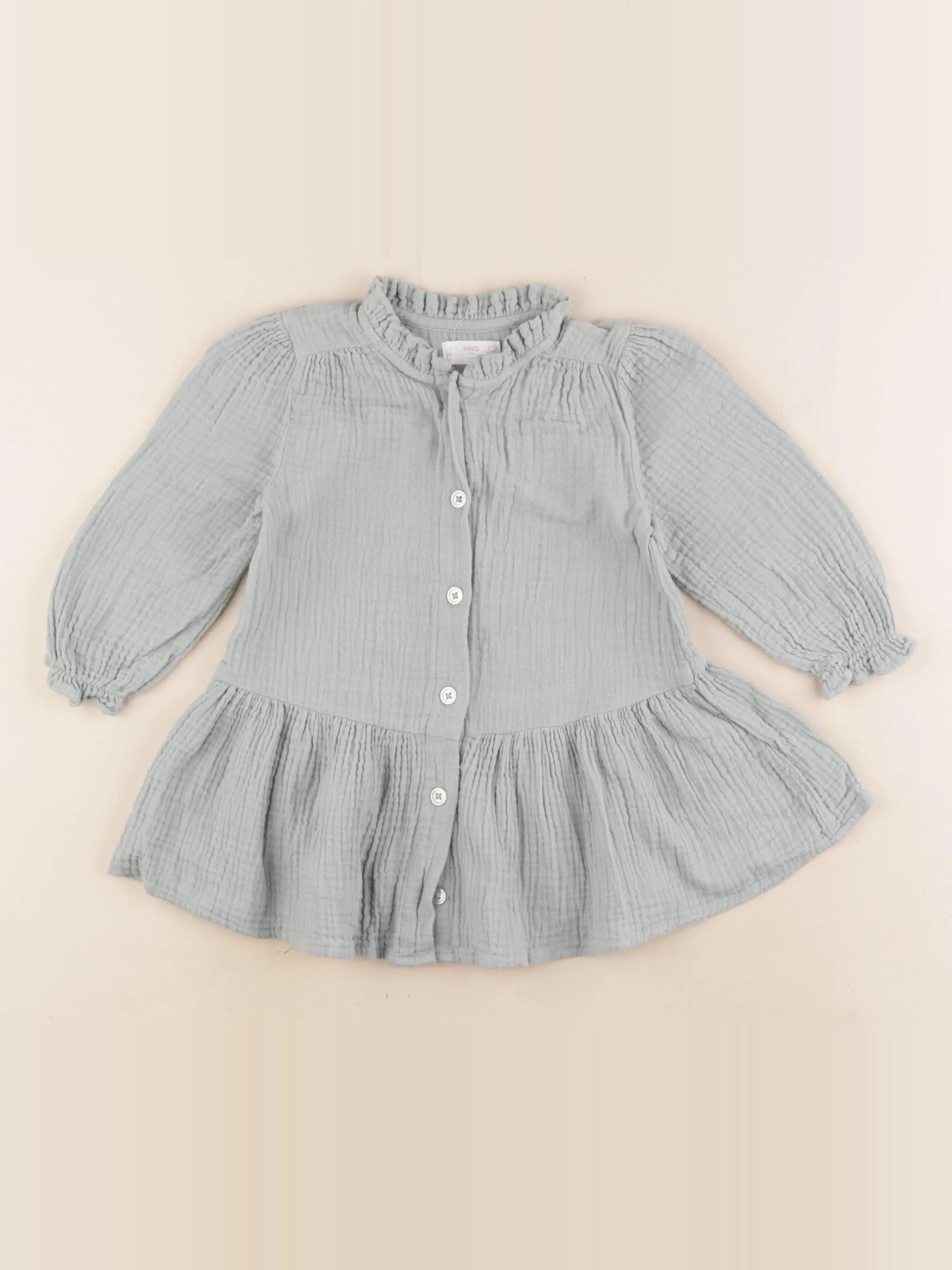 Mango - robe vert - 9/12 mois