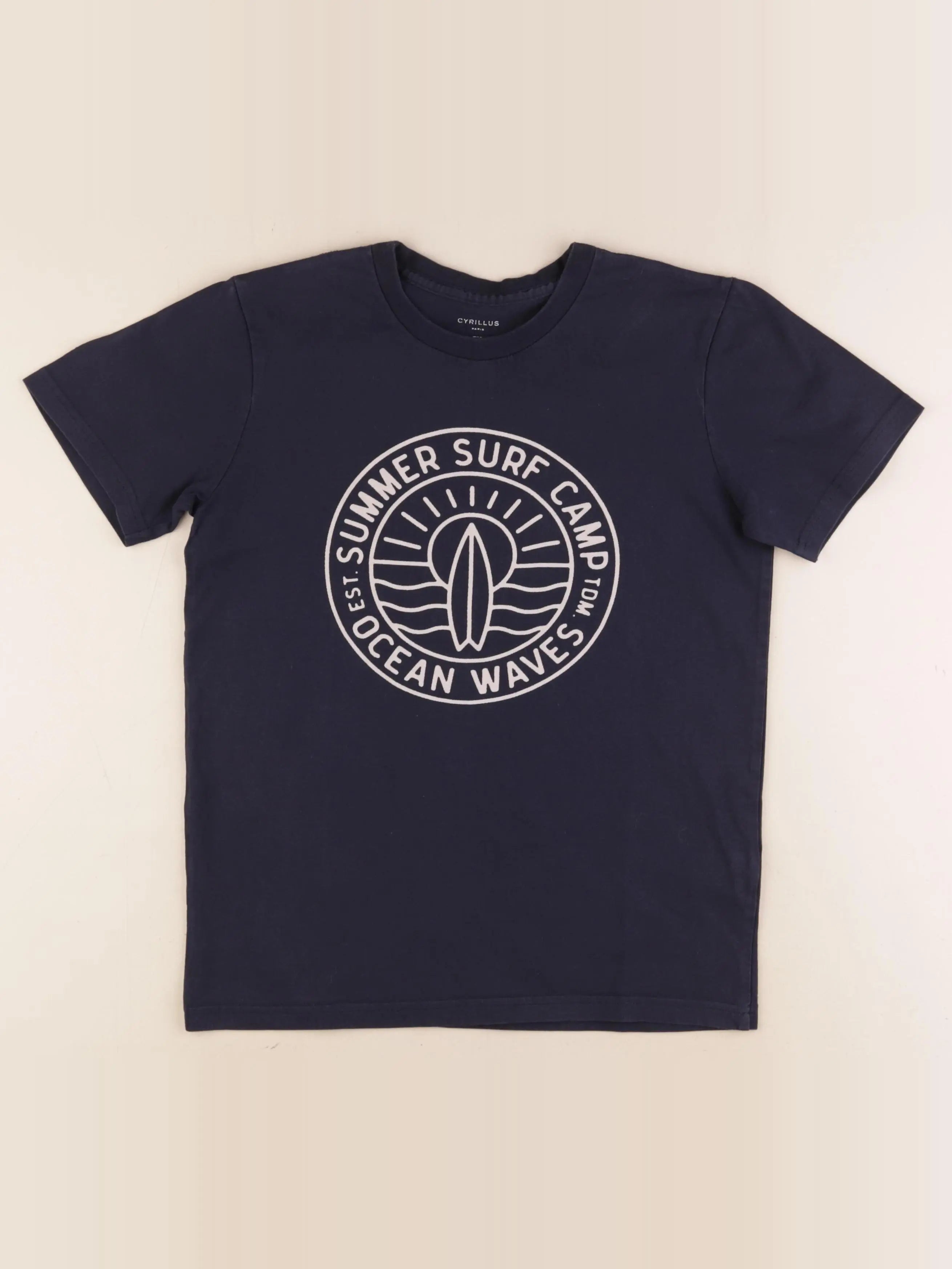 Cyrillus - tee-shirt bleu - 12 ans
