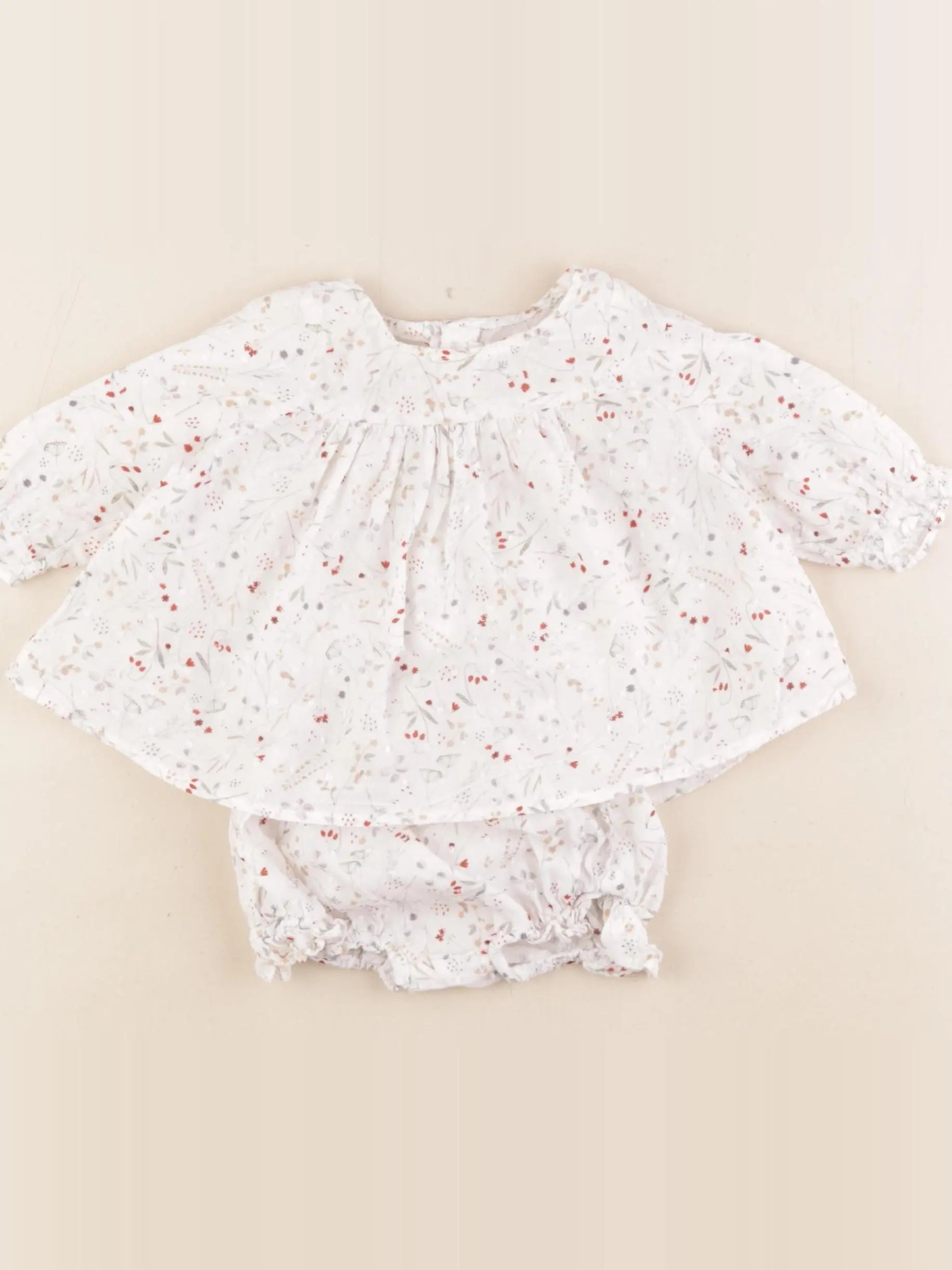 Zara - robe blanc - 3/6 mois