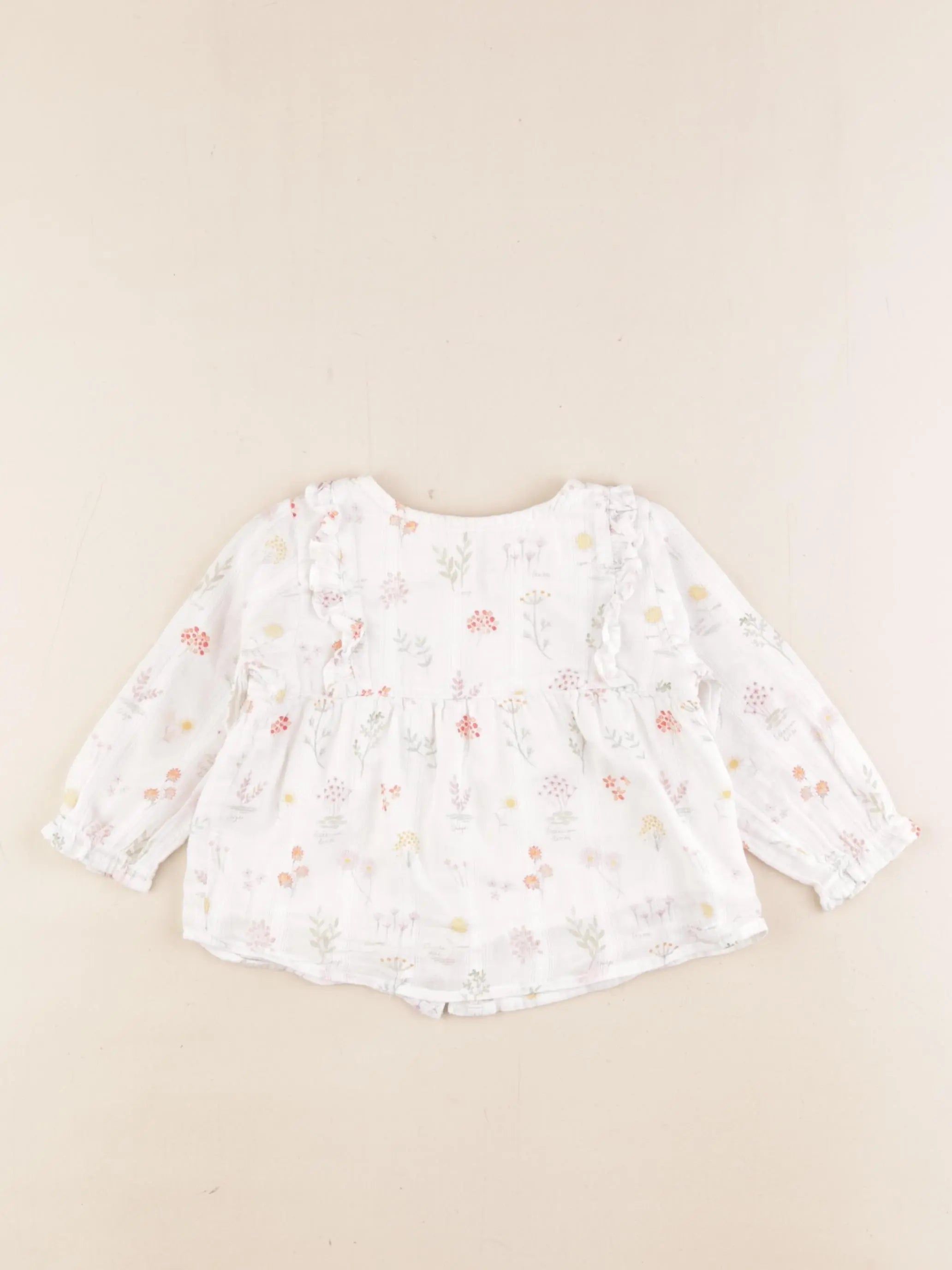 Arsène et les pipelettes - blouse blanc - 12 mois