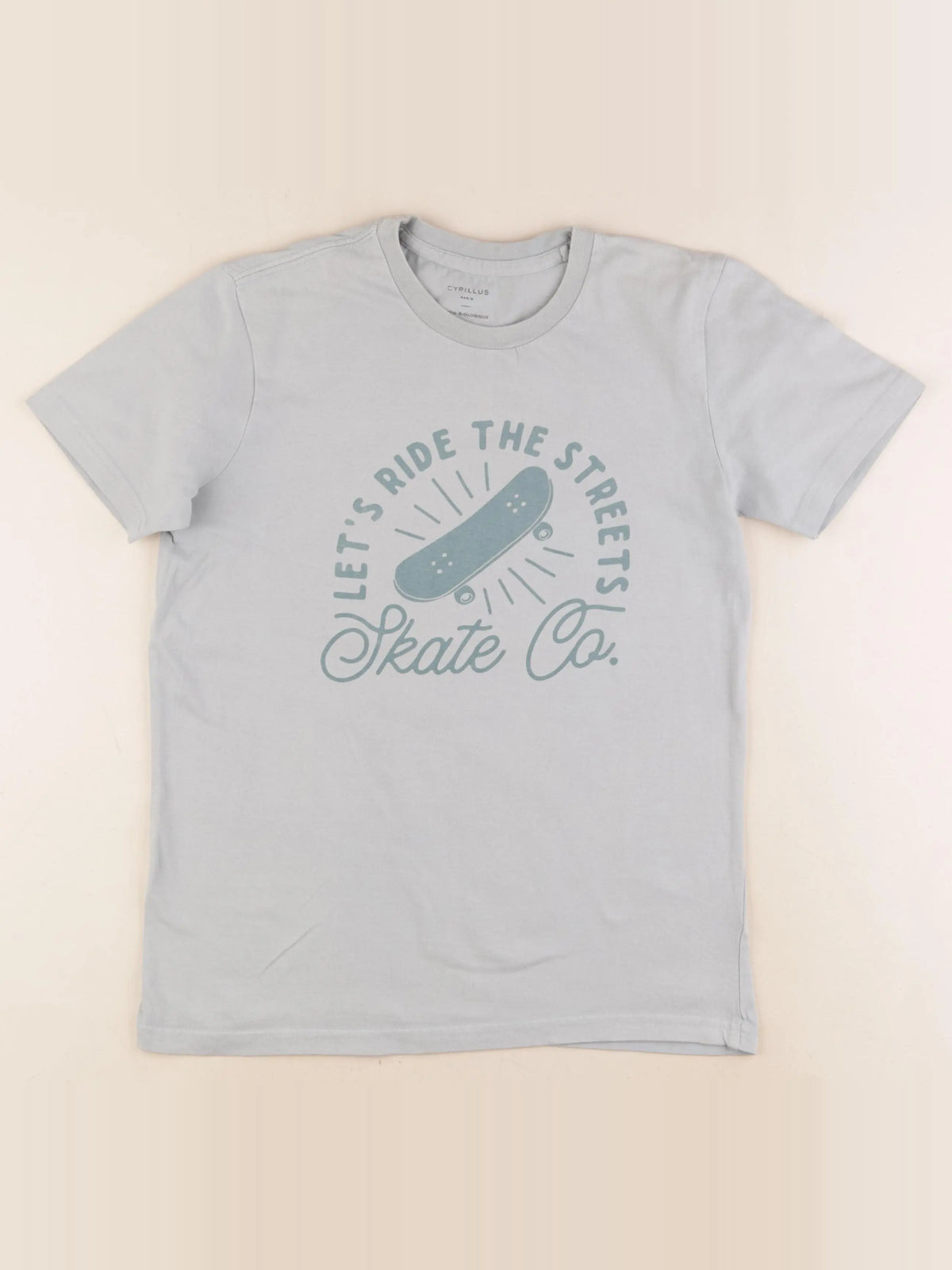 Cyrillus - tee-shirt bleu - 12 ans