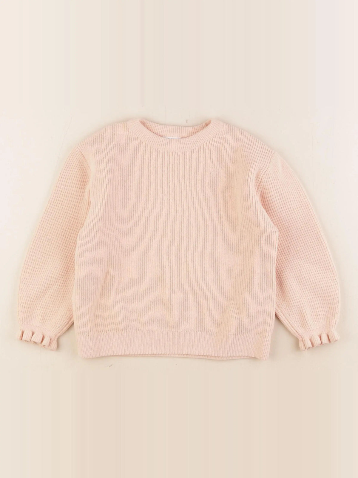 Zara - pull orange - 4/5 ans