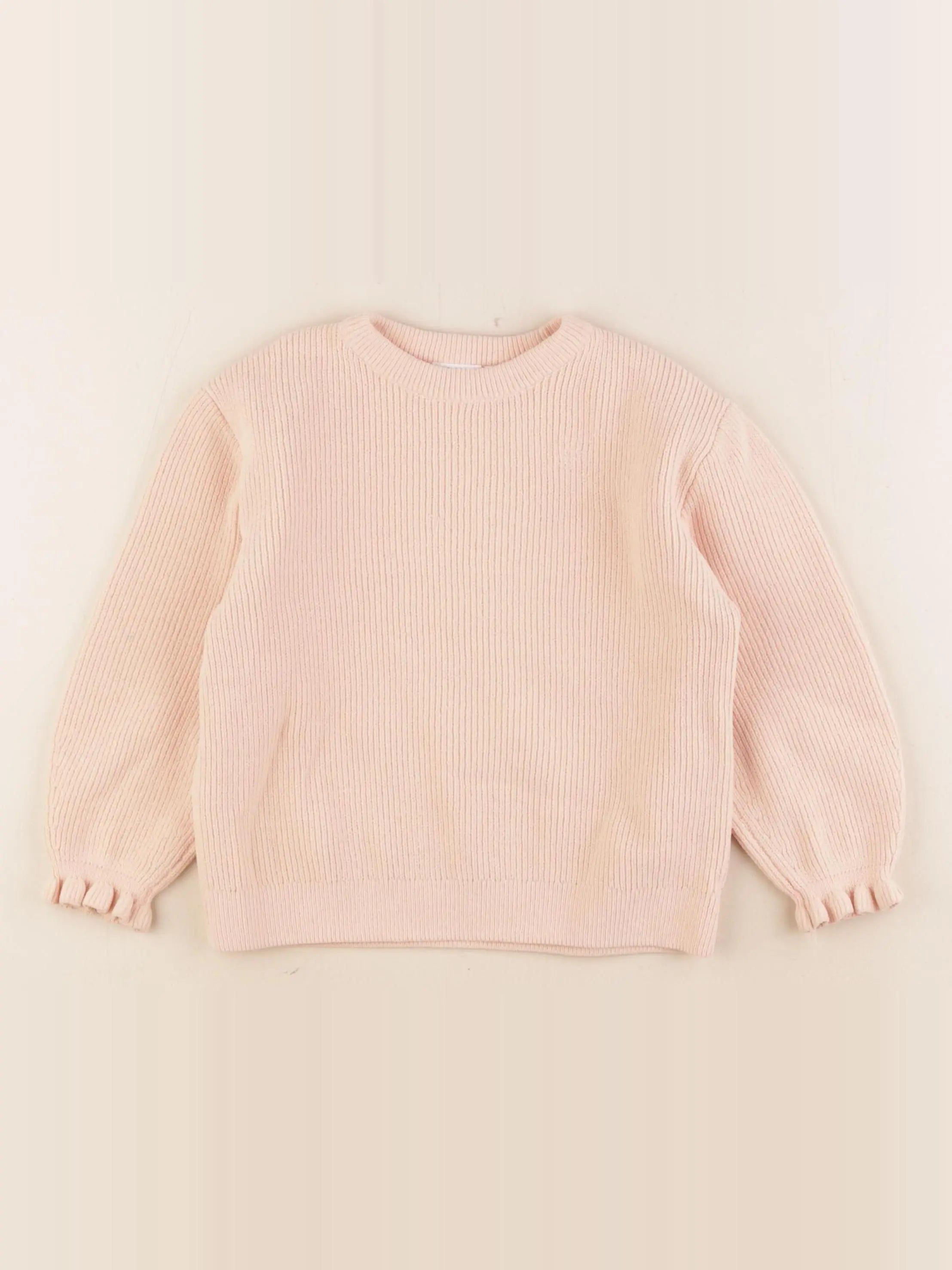 Zara - pull orange - 4/5 ans