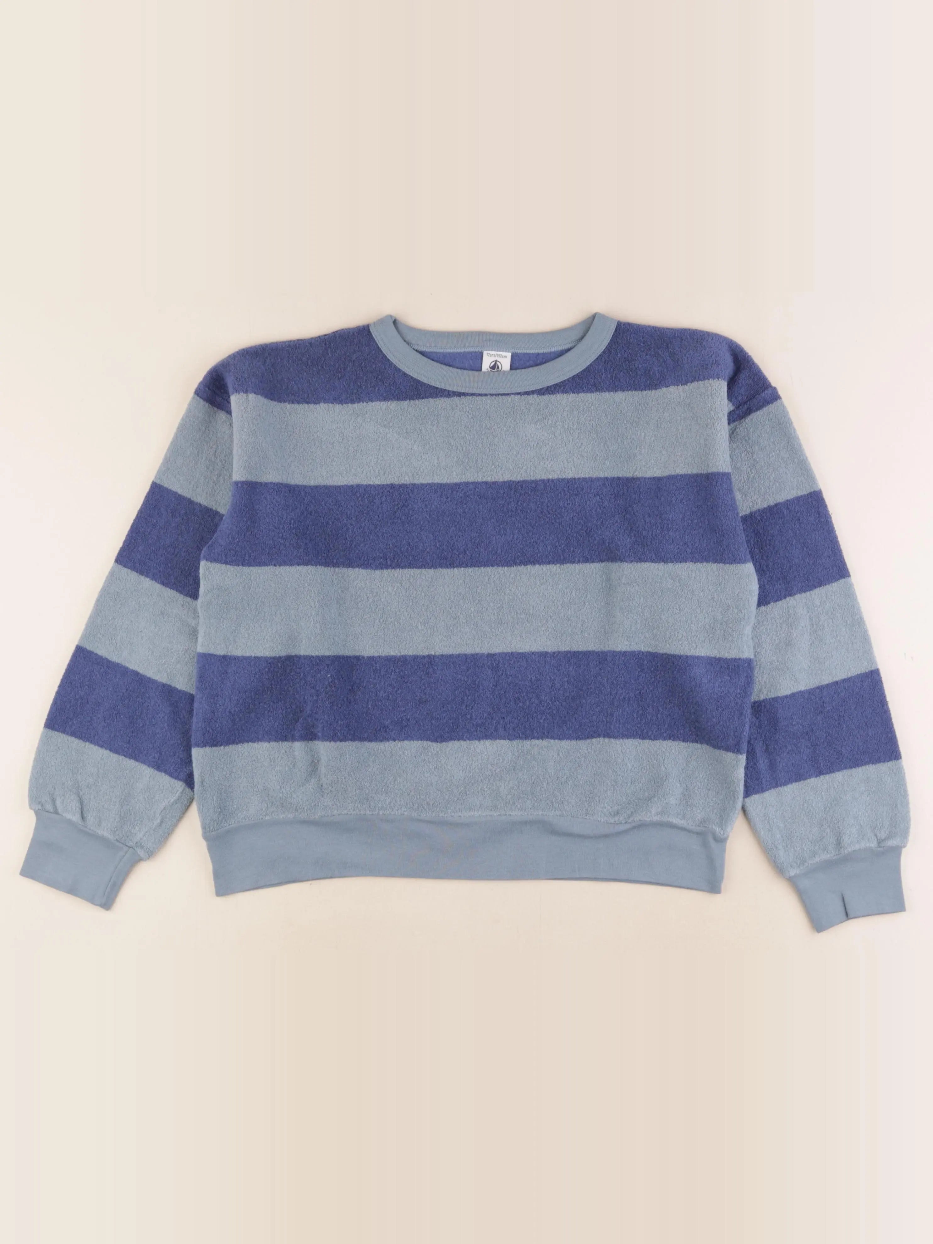 Petit Bateau - sweat bleu - 10 ans