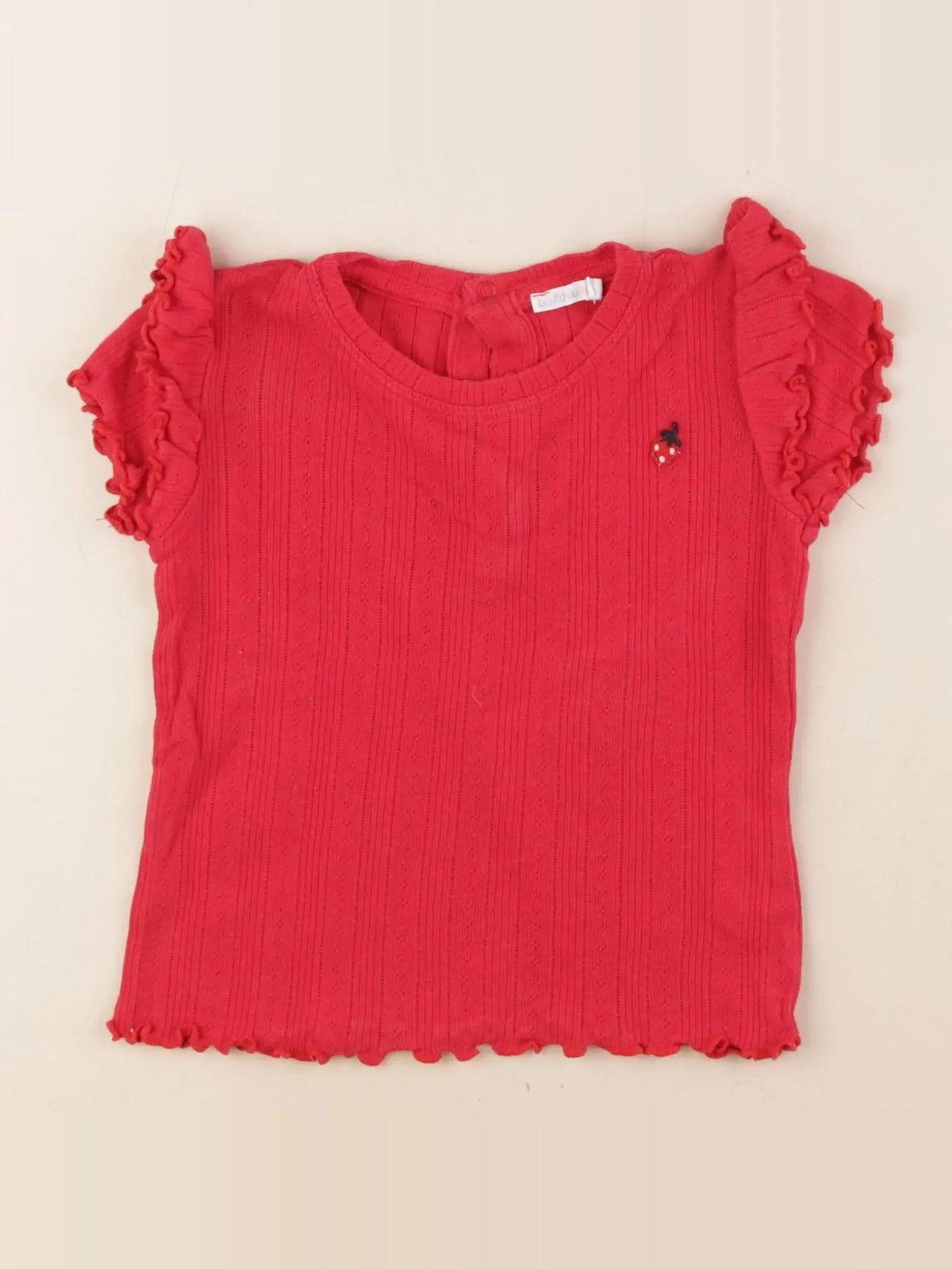Boutchou - tee-shirt rouge - 24 mois