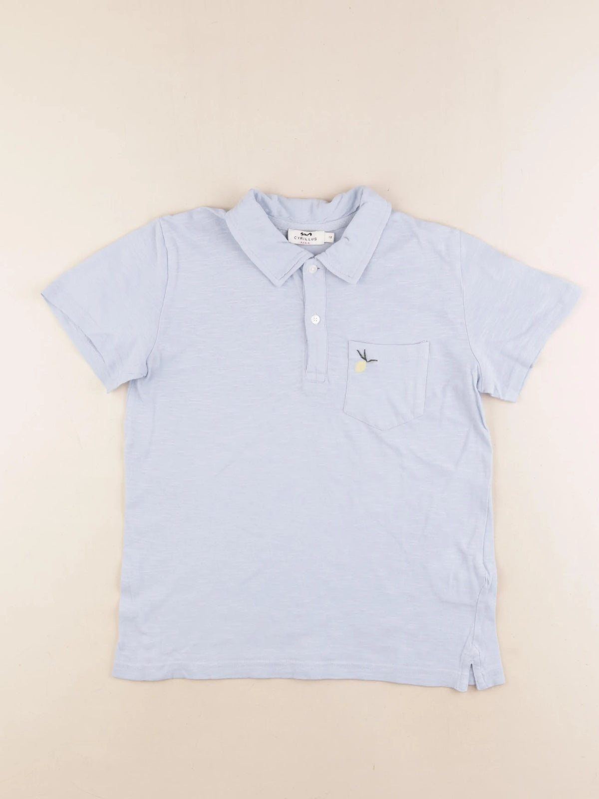 Cyrillus - polo bleu - 12 ans