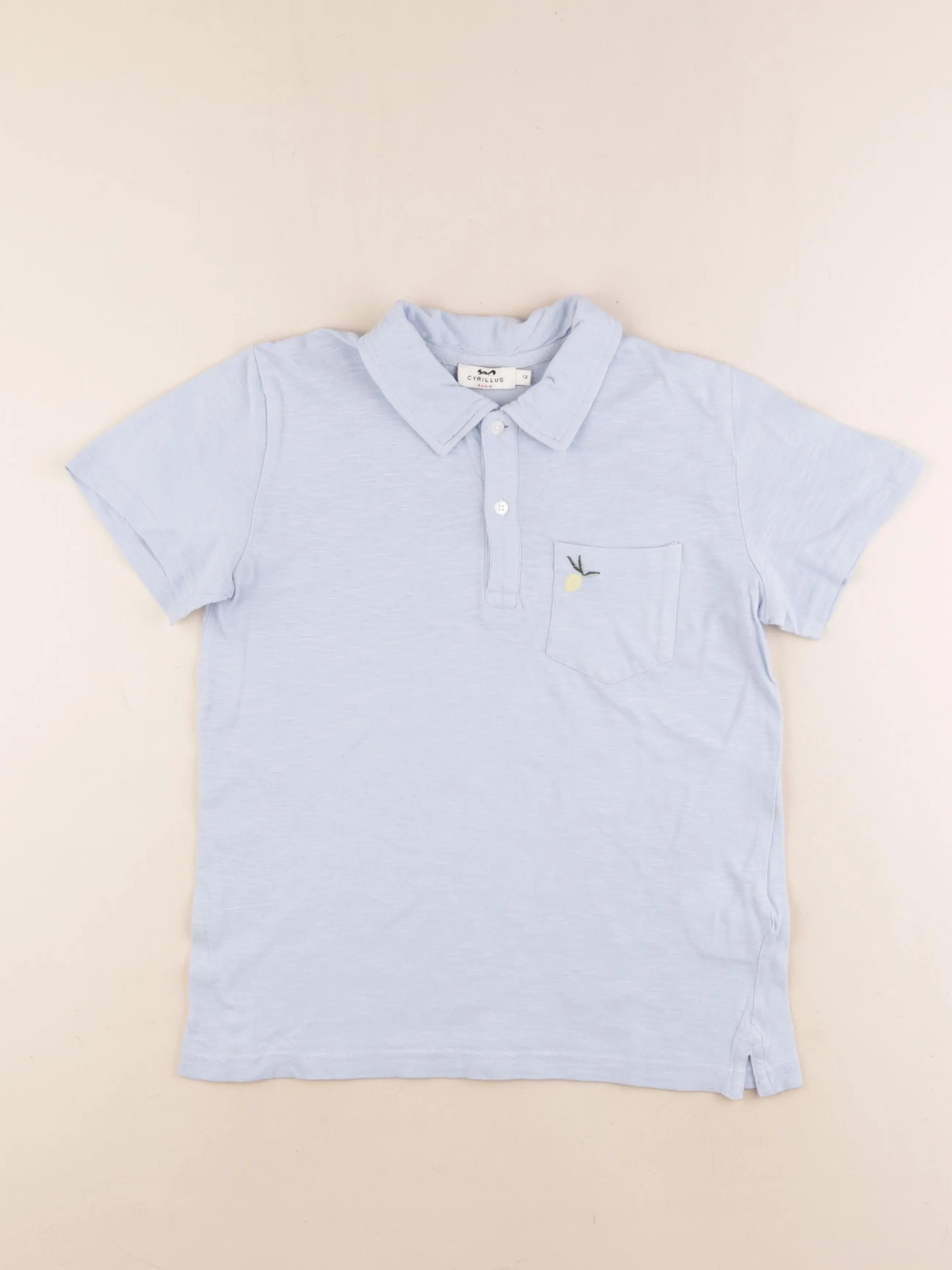 Cyrillus - polo bleu - 12 ans