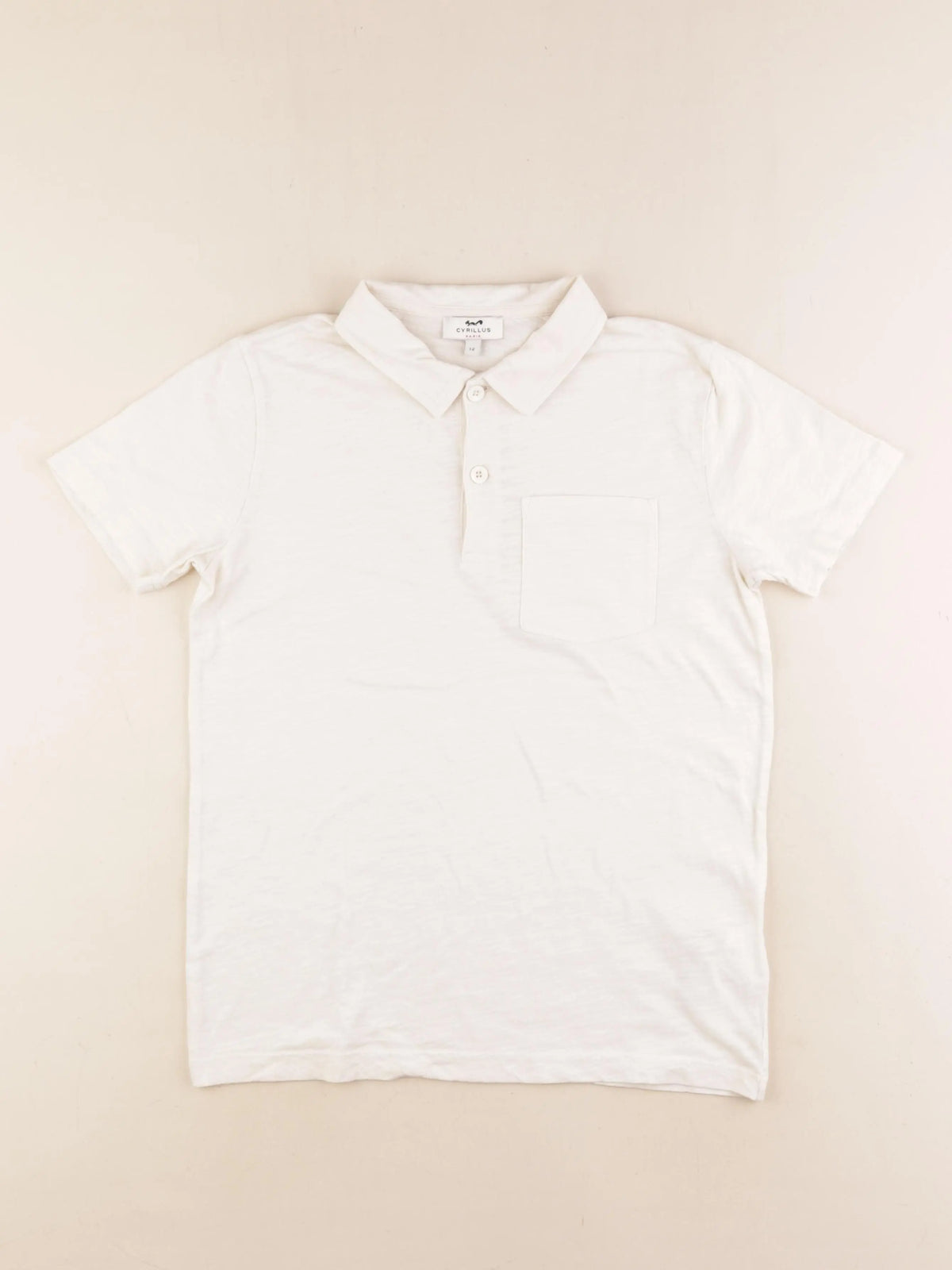 Cyrillus - polo beige - 12 ans