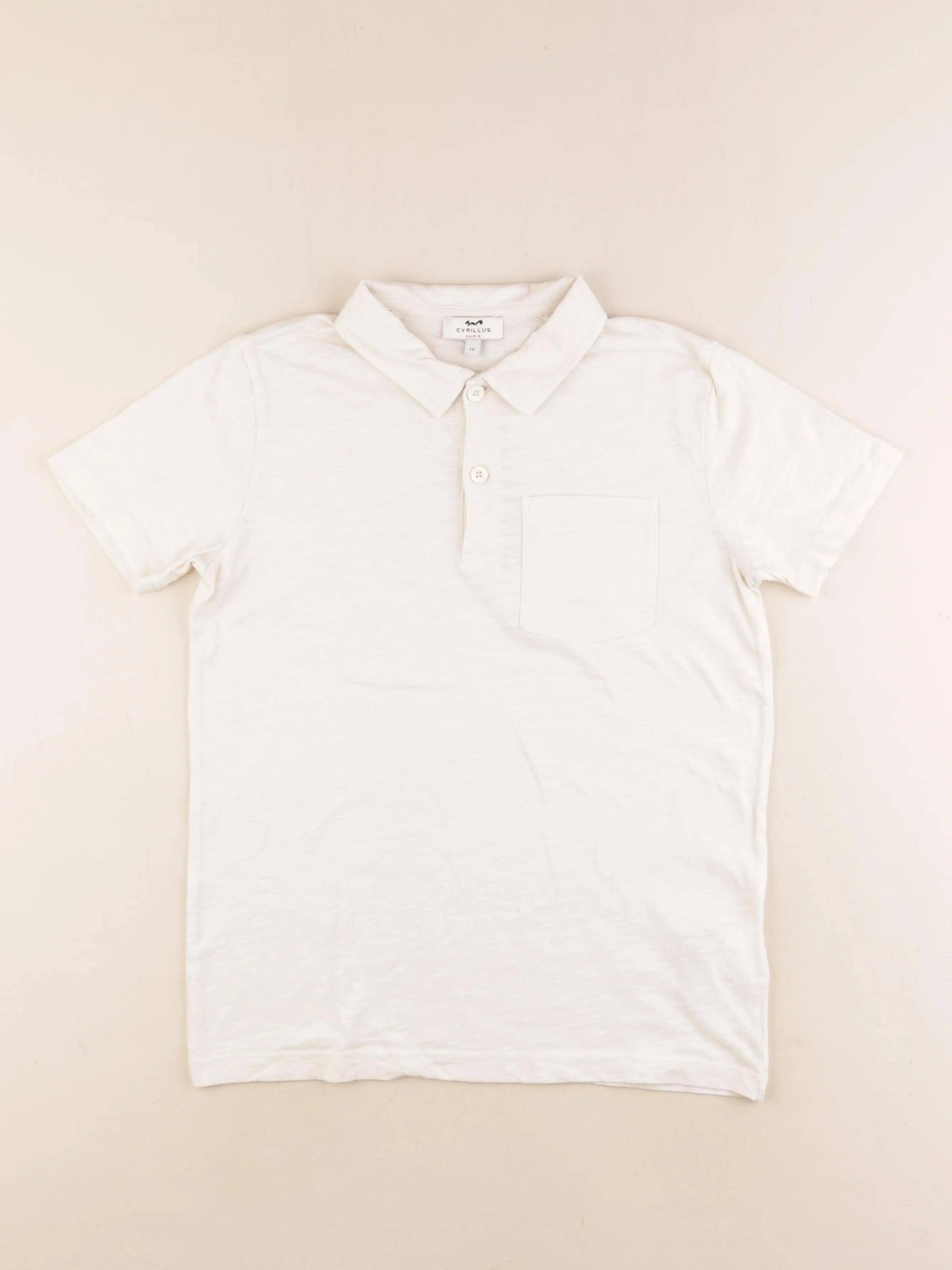 Cyrillus - polo beige - 12 ans