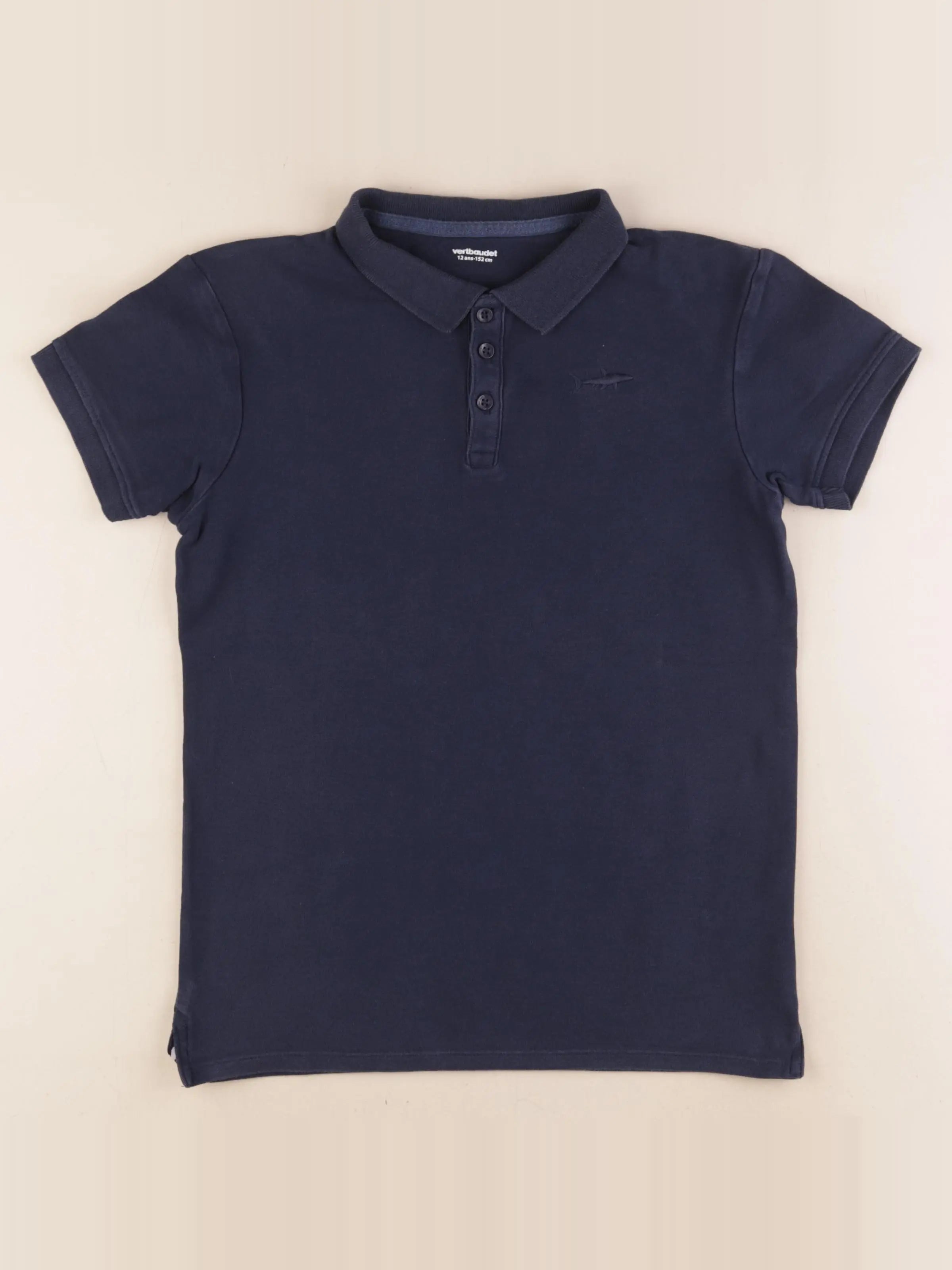 Vertbaudet - polo bleu - 12 ans