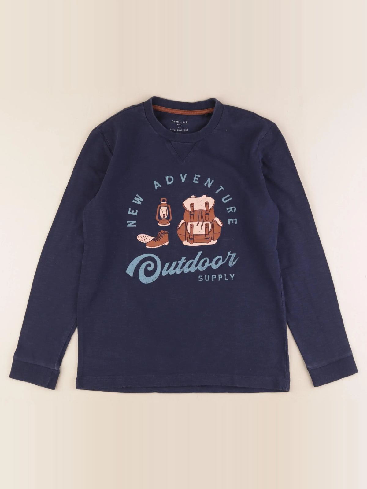 Cyrillus - tee-shirt bleu - 12 ans