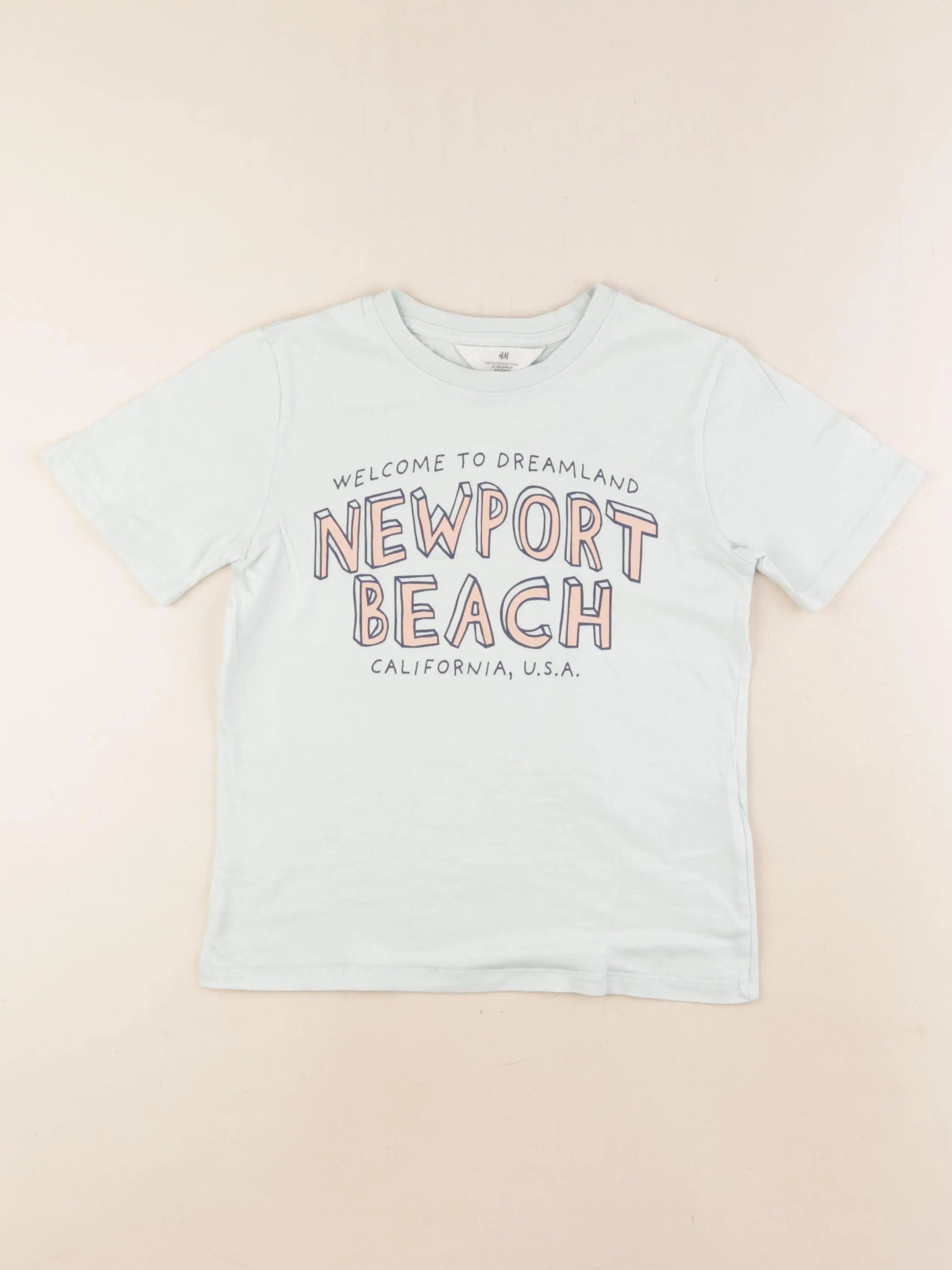 H&M - tee-shirt vert - 6/7 ans