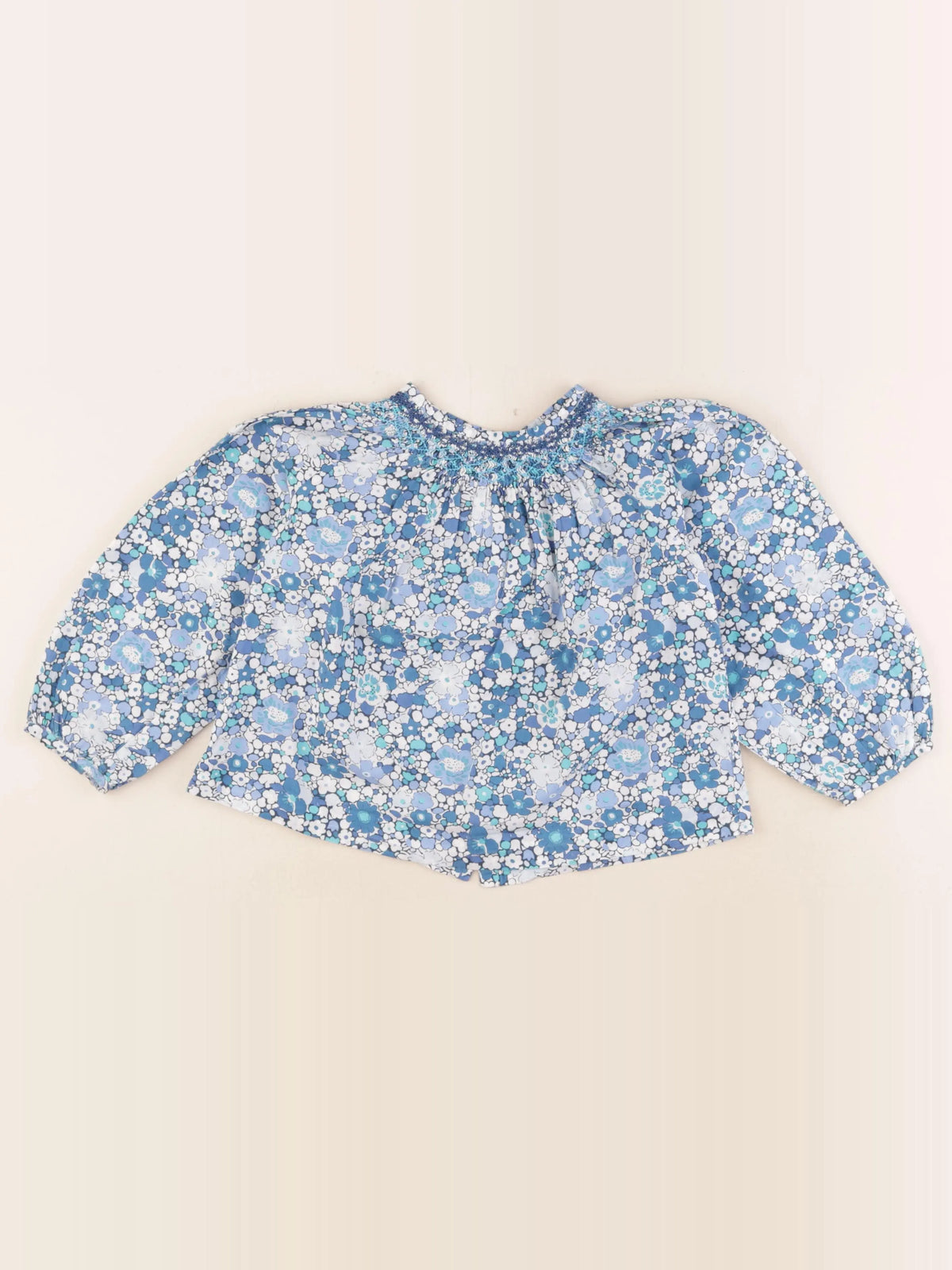 Jacadi - blouse liberty bleu - 5 ans