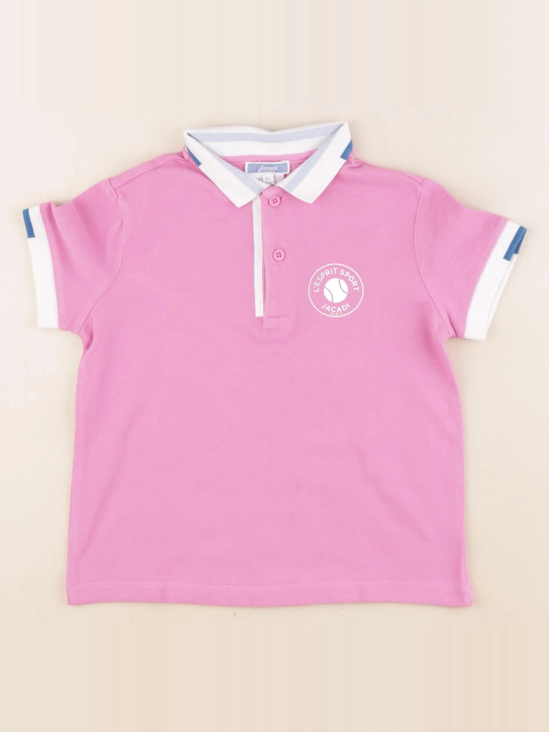 Jacadi - polo rose - 6 ans