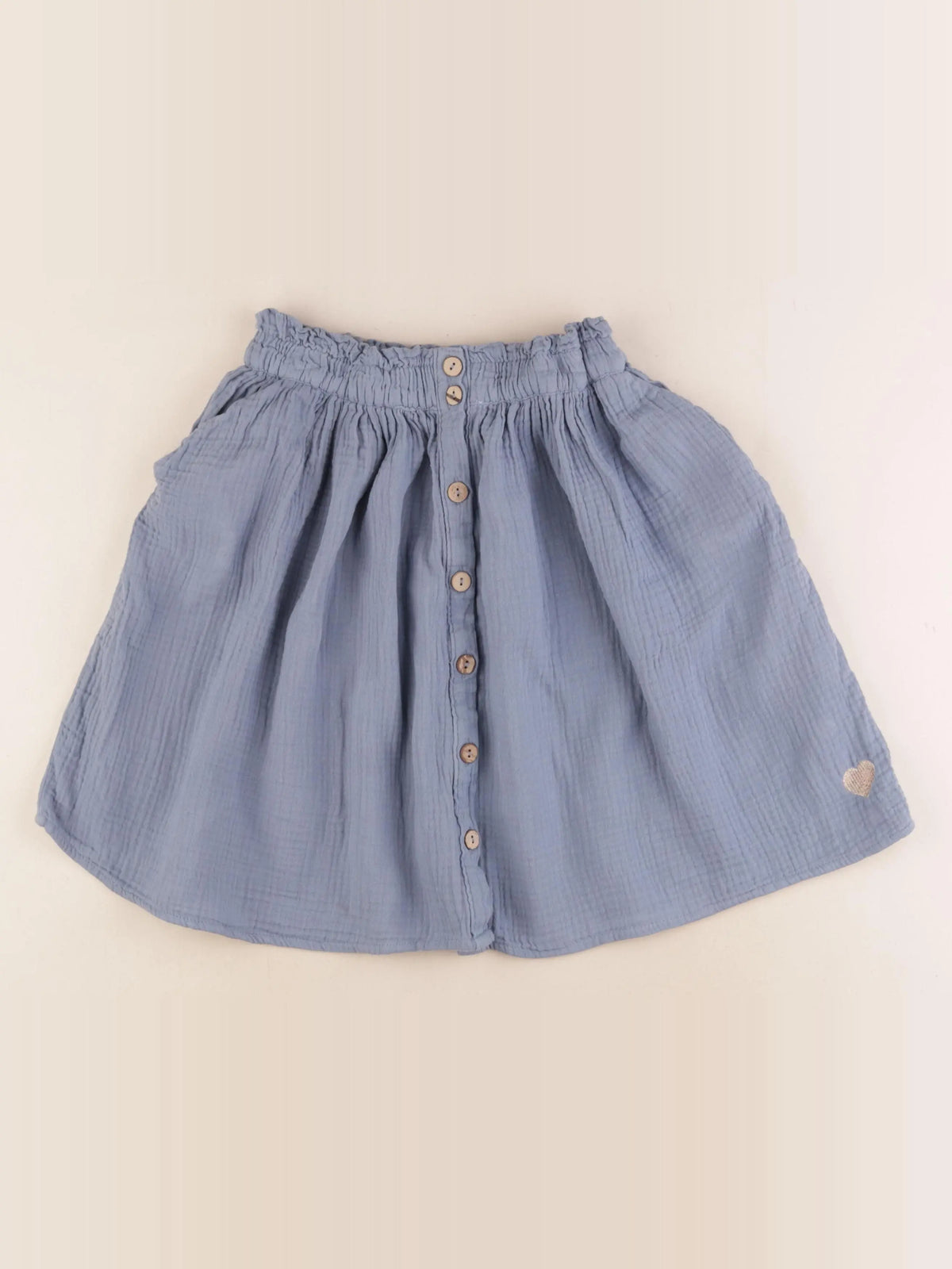 Vertbaudet - jupe bleu, or - 12 ans