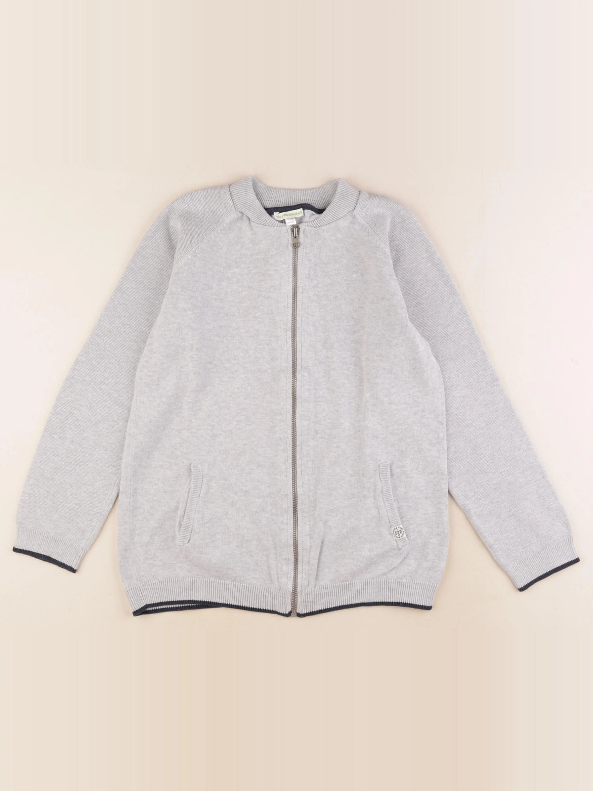 Vertbaudet - gilet gris - 12 ans