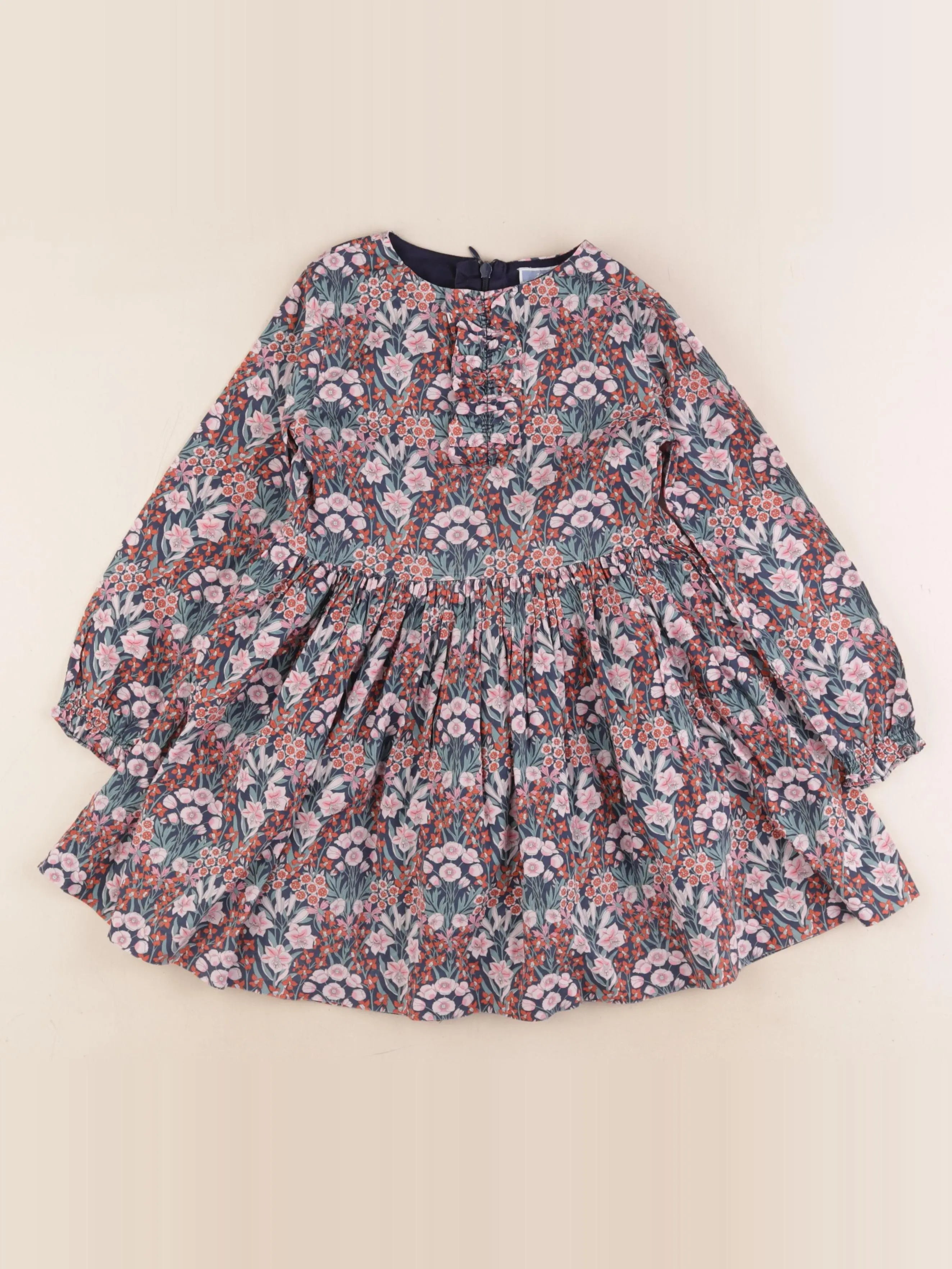 Jacadi - robe liberty multicolore - 5 ans