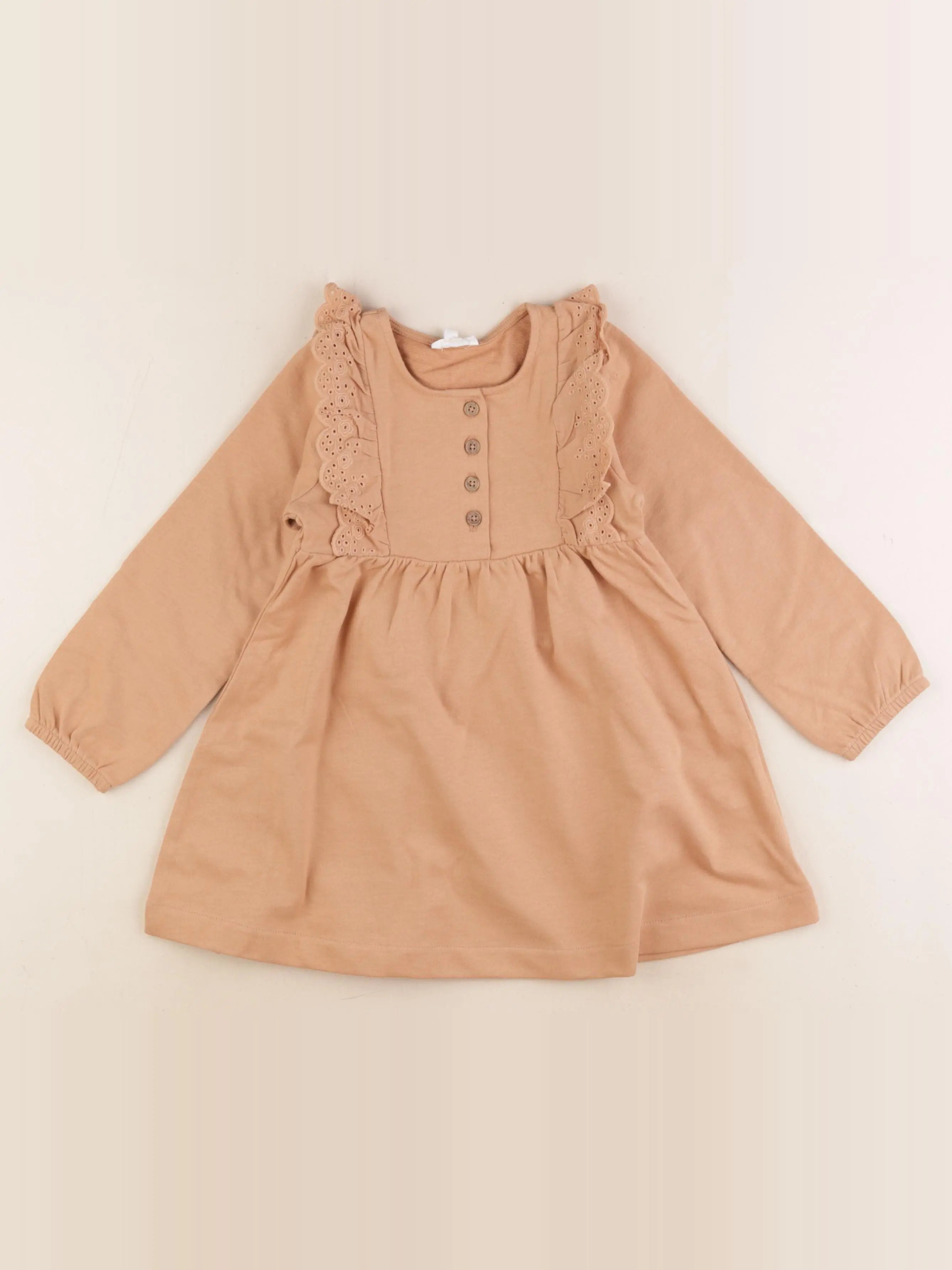 Vertbaudet - robe marron - 36 mois