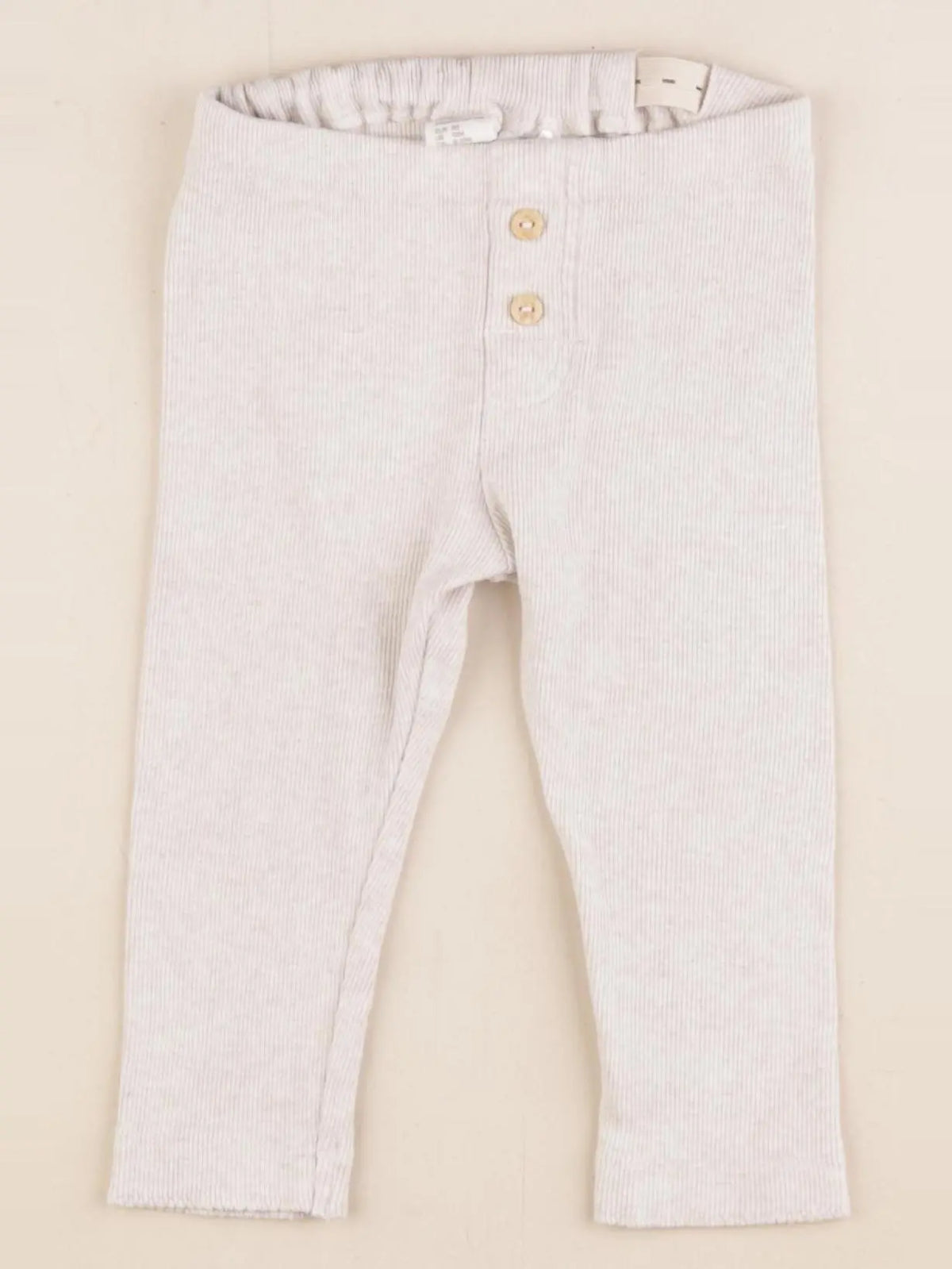 H&M - legging beige - 9/12 mois