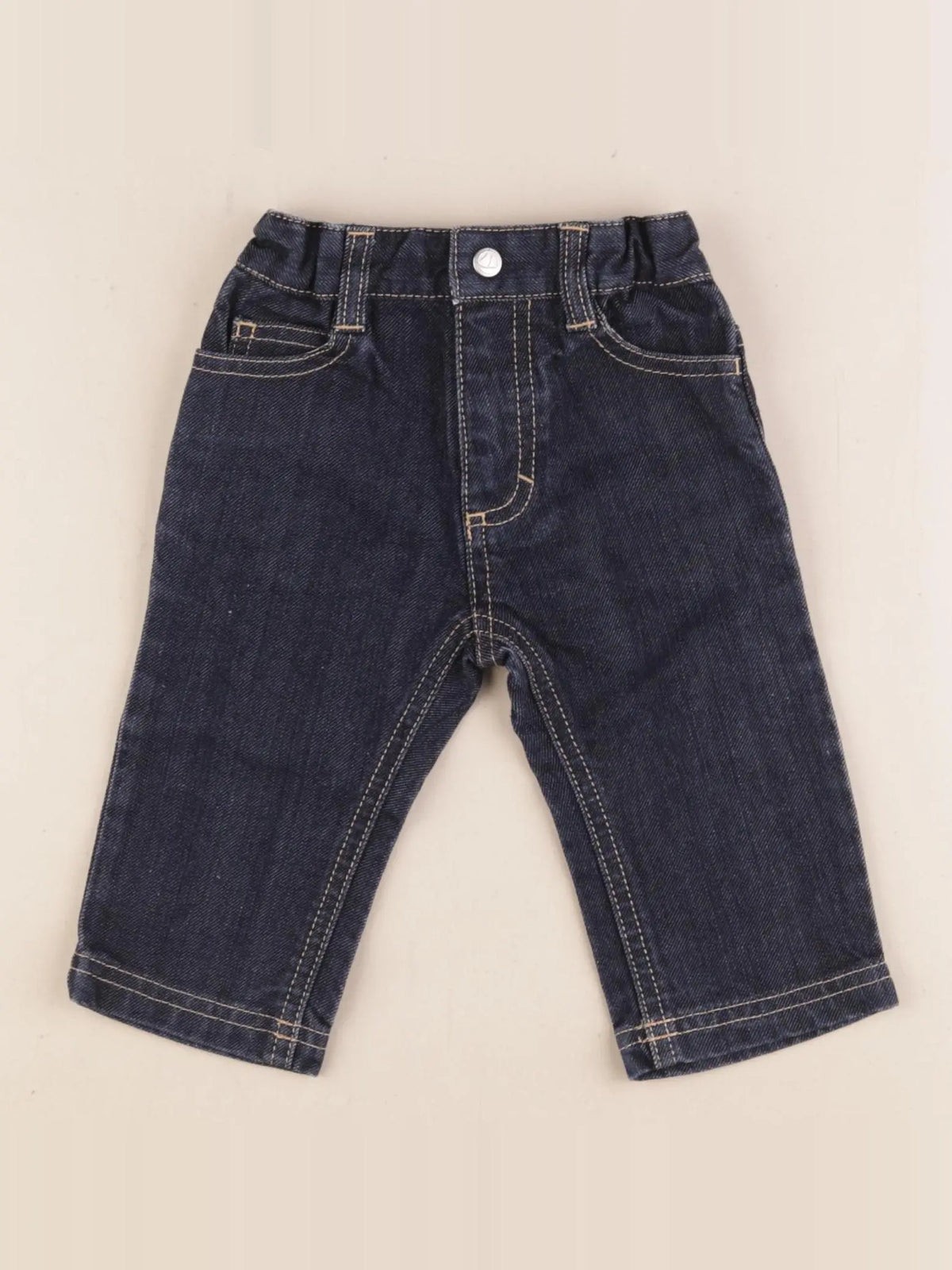 Petit Bateau - jean bleu - 6 mois