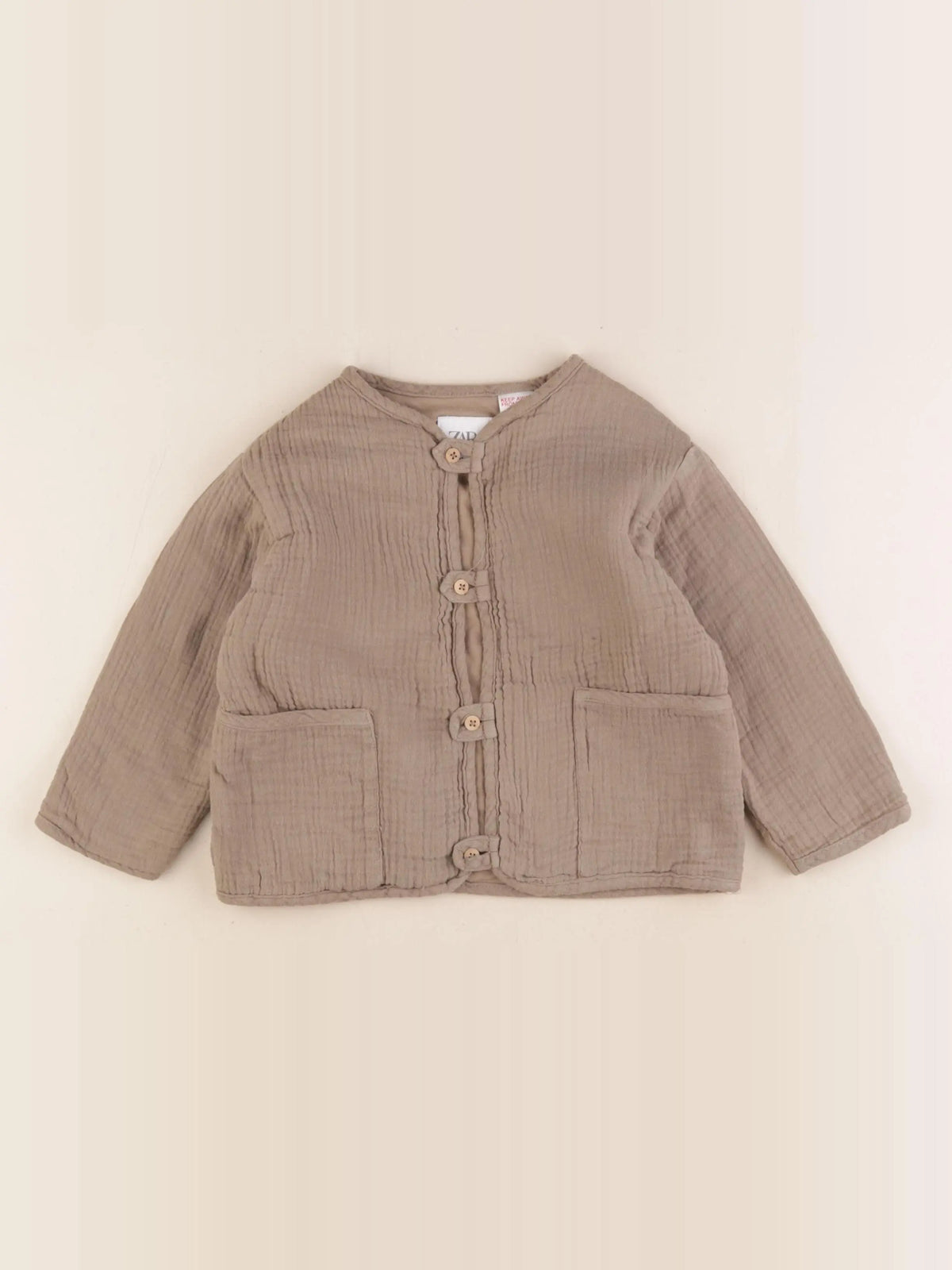 Zara - veste marron - 12/18 mois
