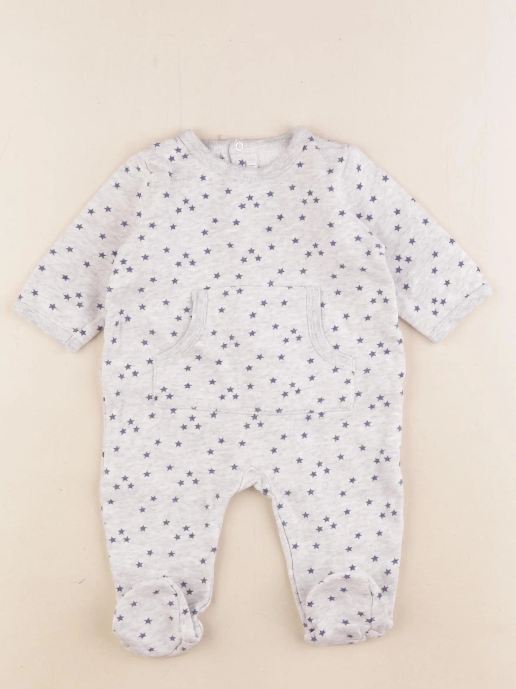 Boutchou - pyjama coton gris - 3 mois