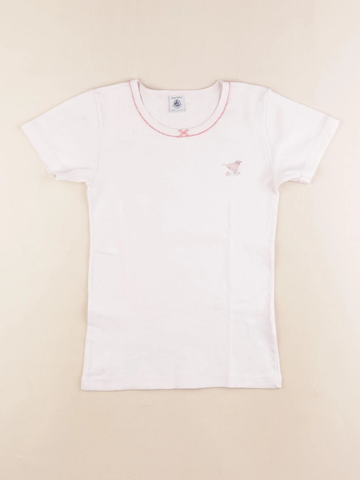 Petit Bateau - maillot de corps rose - 12 ans