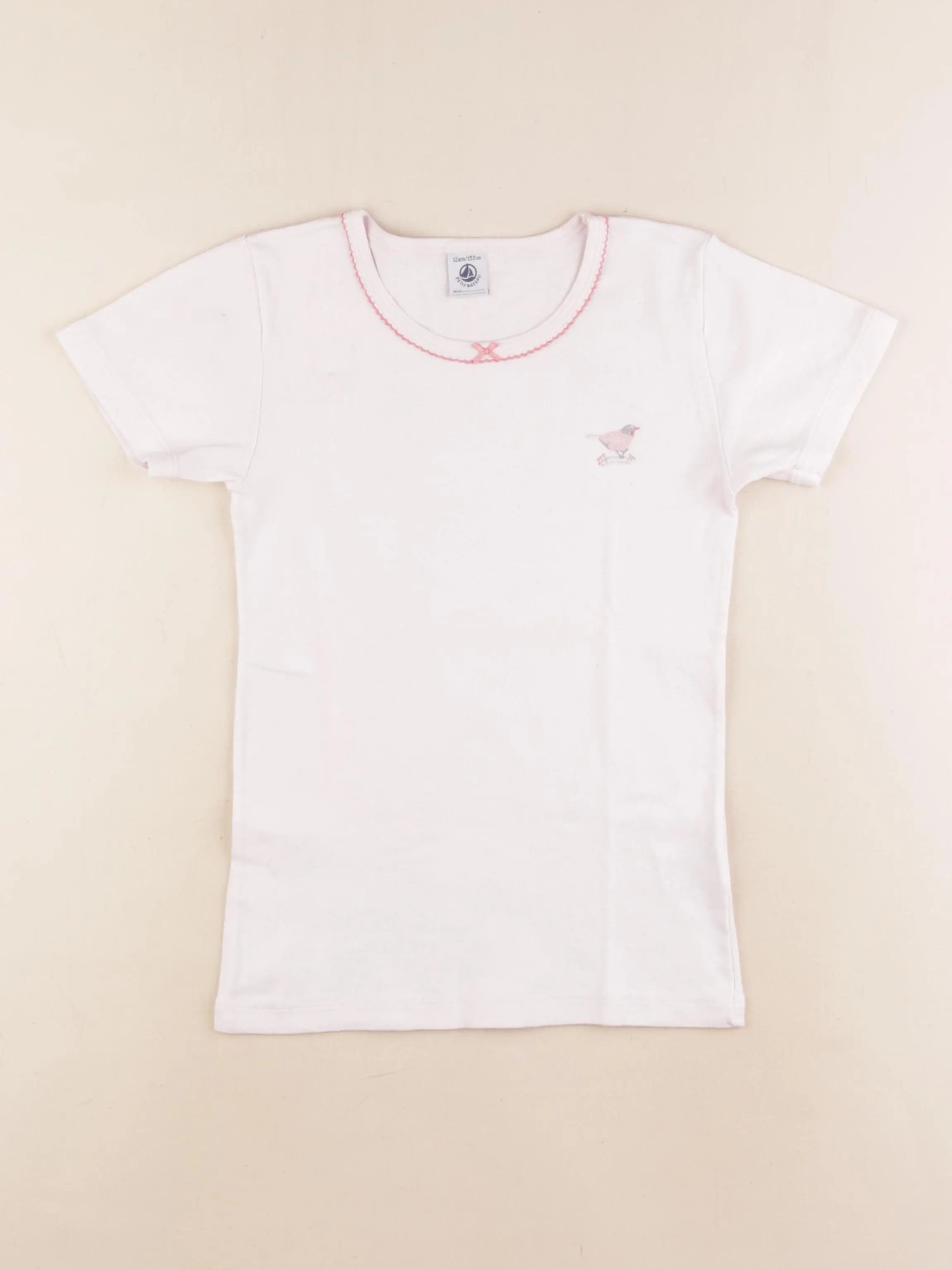 Petit Bateau - maillot de corps rose - 12 ans