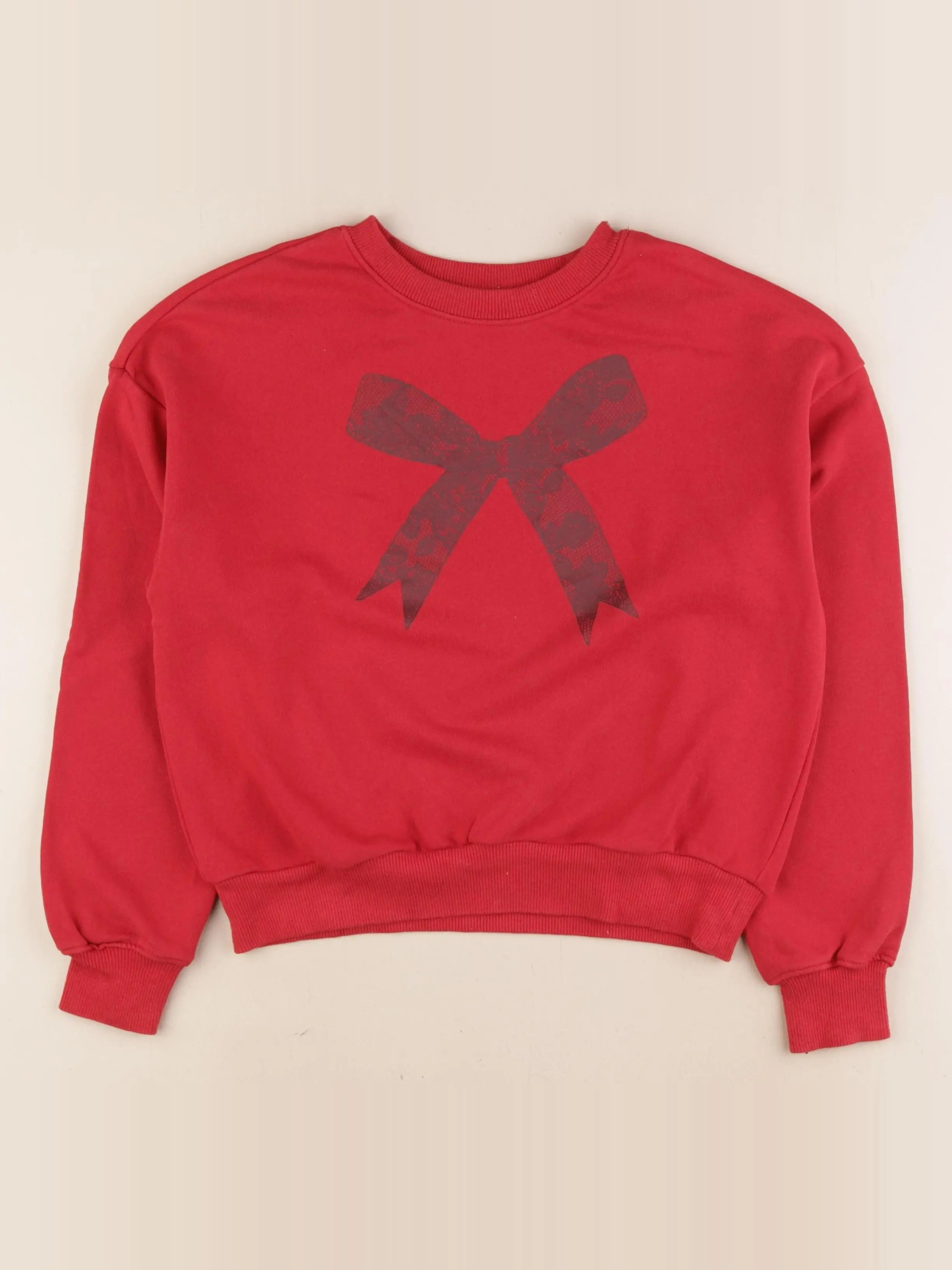 H&M - sweat rouge - 10/12 ans