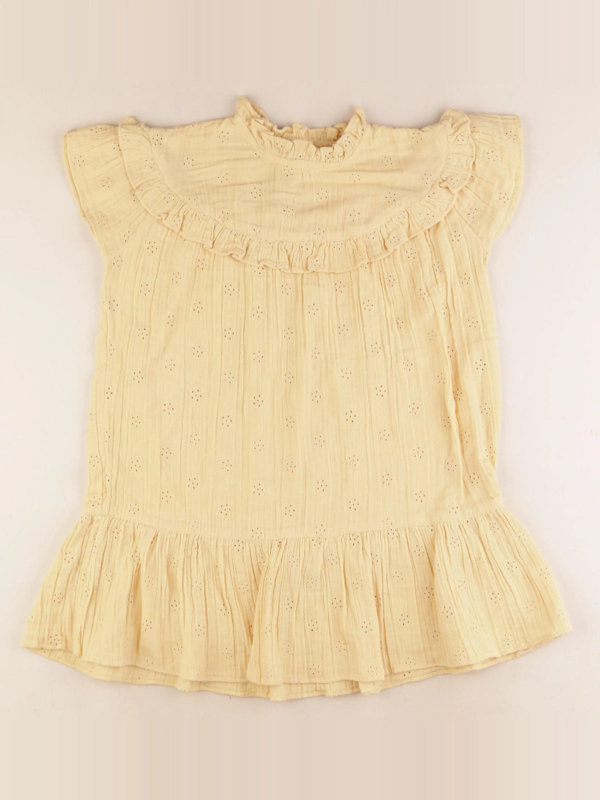La Redoute - robe jaune - 7 ans