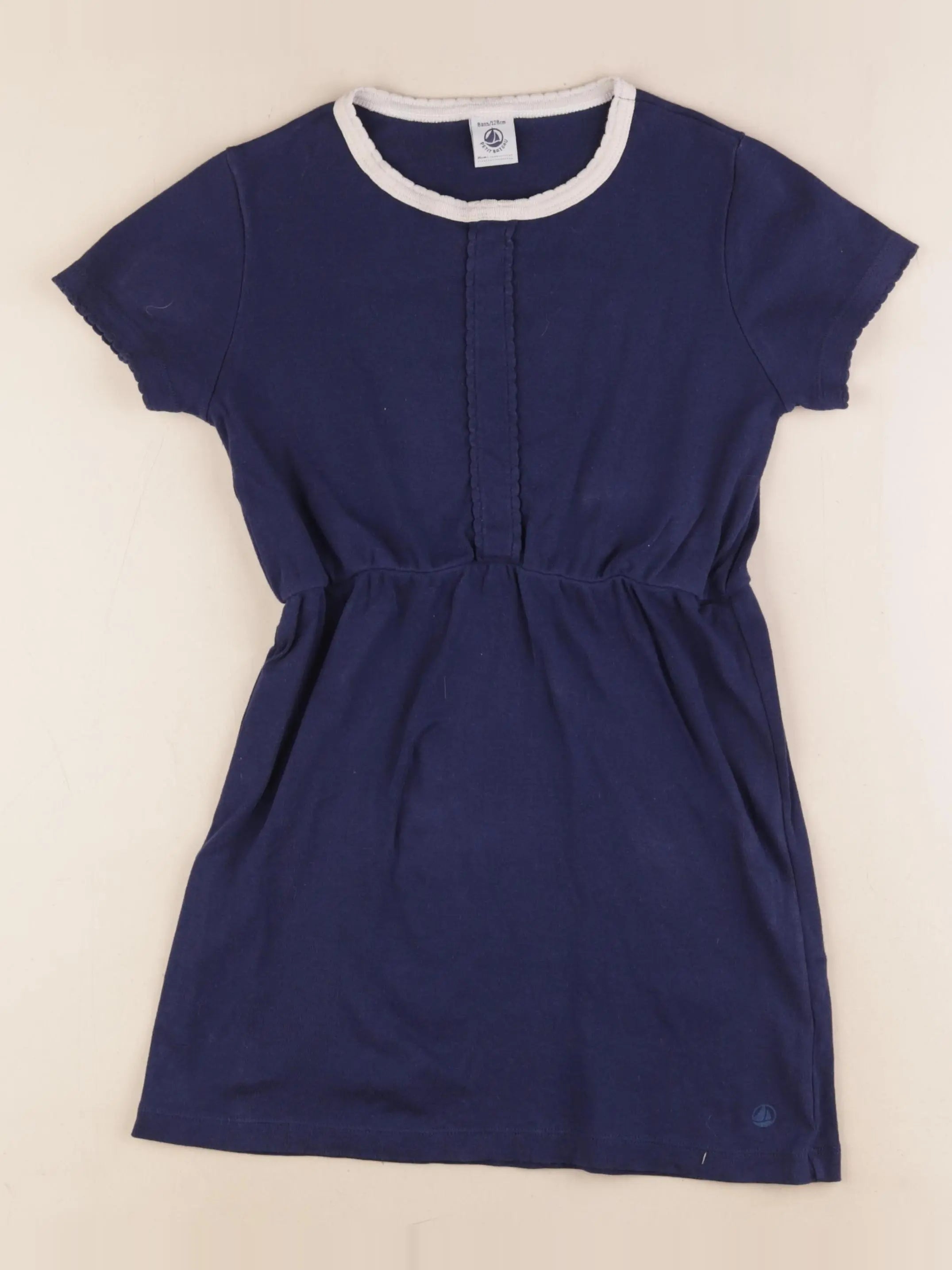 Petit Bateau - robe bleu - 8 ans