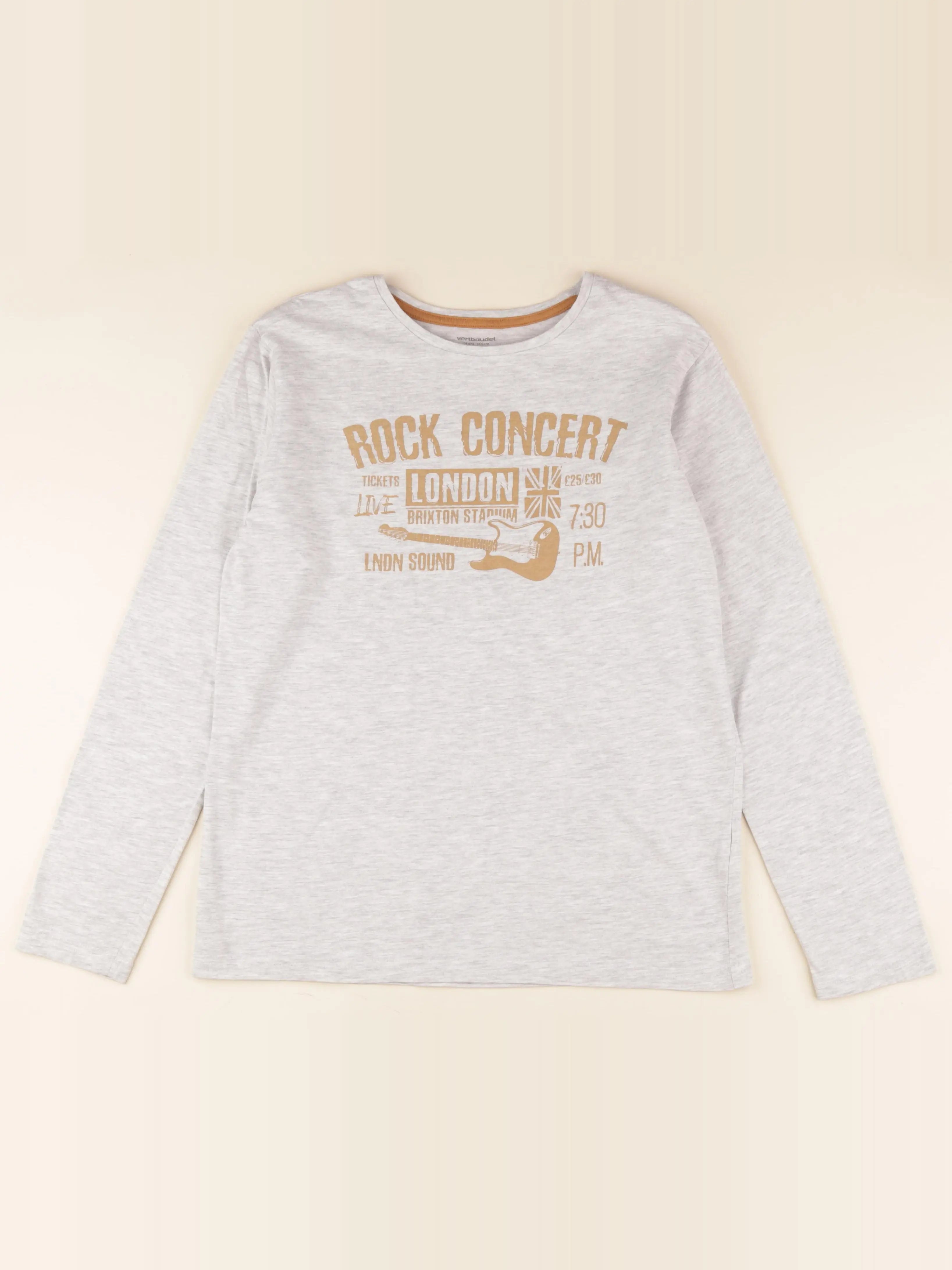 Vertbaudet - tee-shirt gris - 14 ans