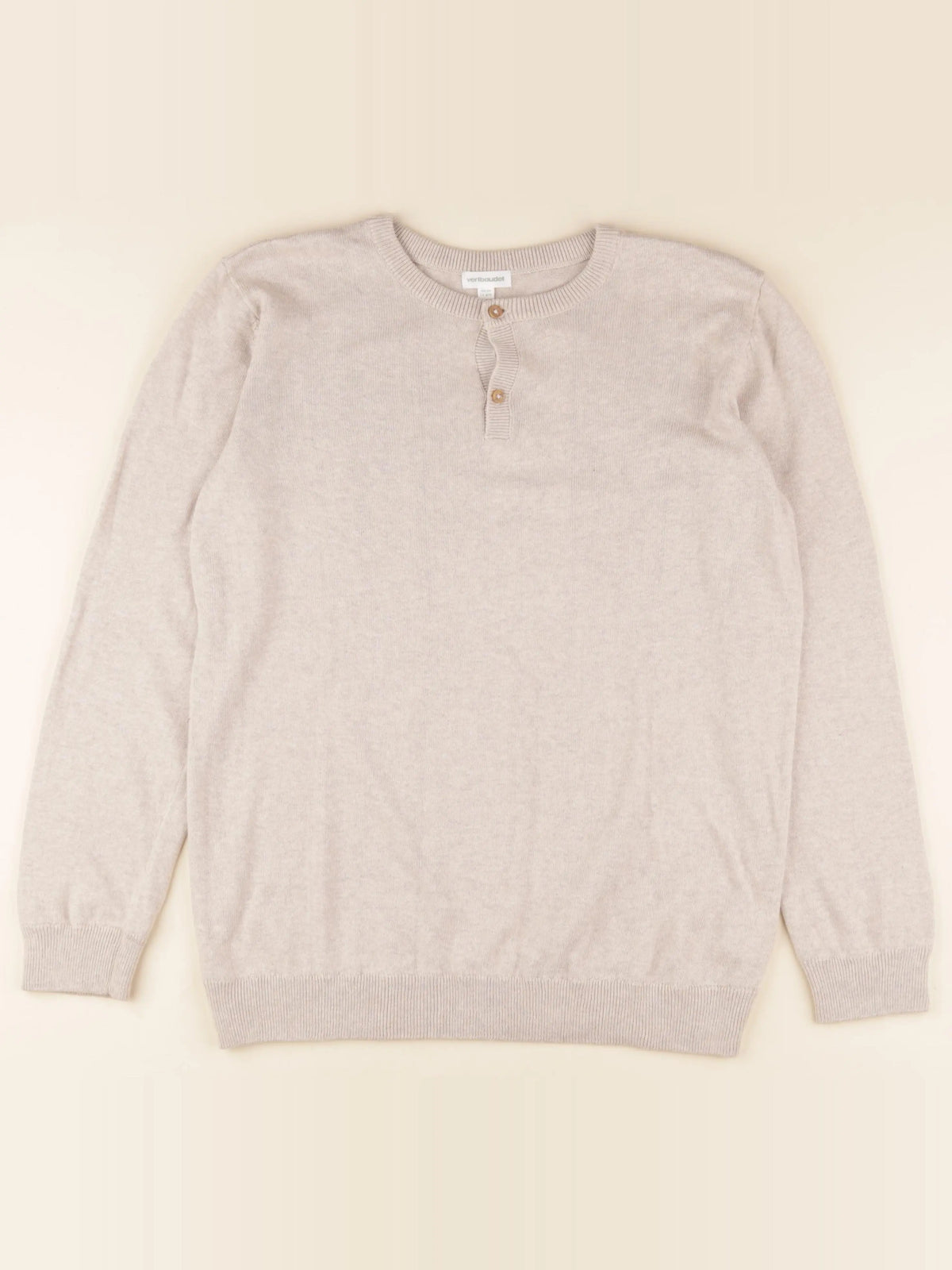 Vertbaudet - pull marron - 14 ans