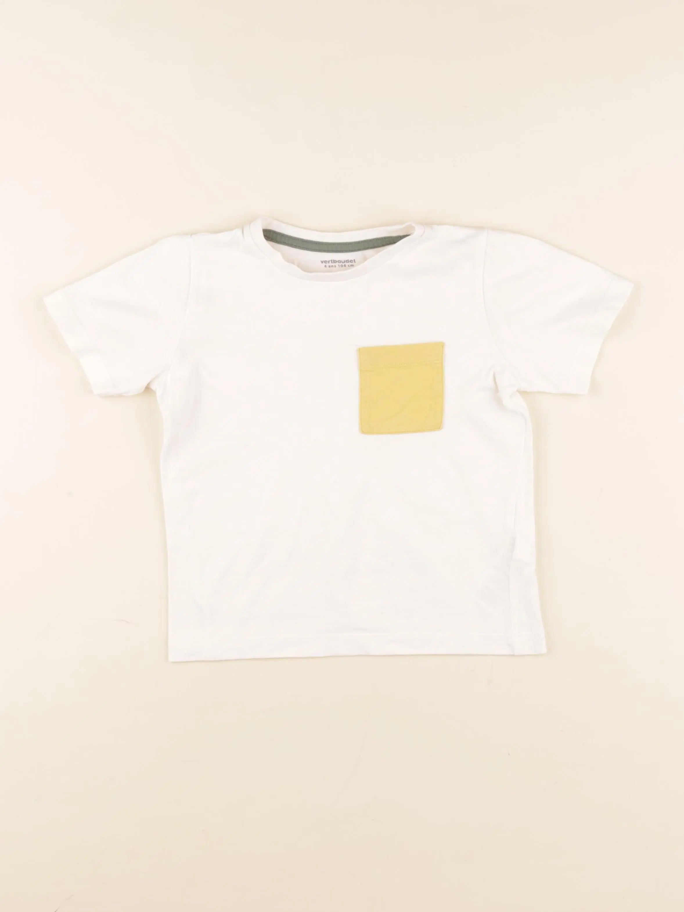 Vertbaudet - tee-shirt blanc - 4 ans