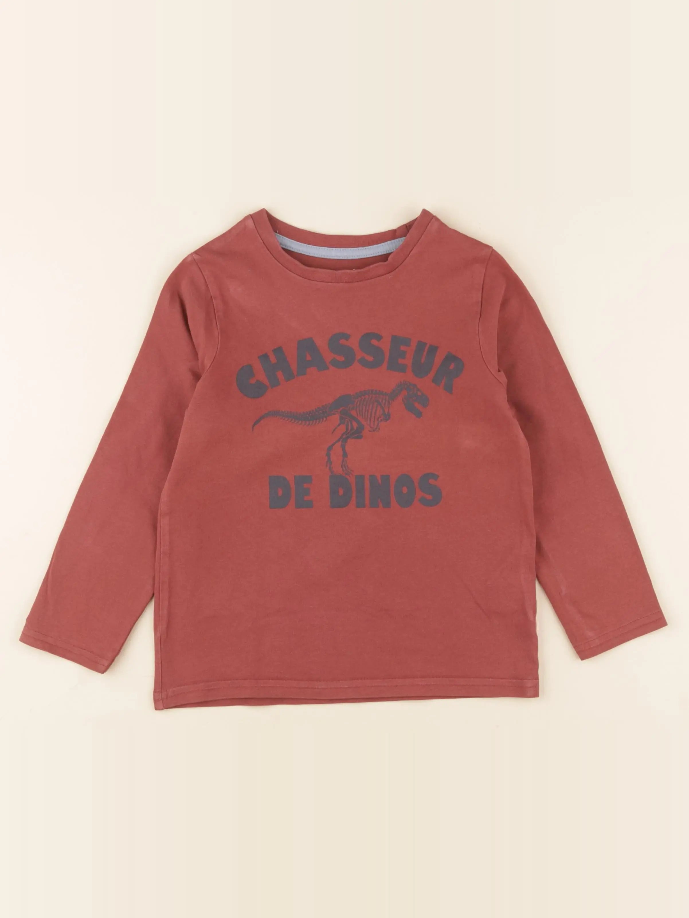 Vertbaudet - tee-shirt rouge - 5 ans