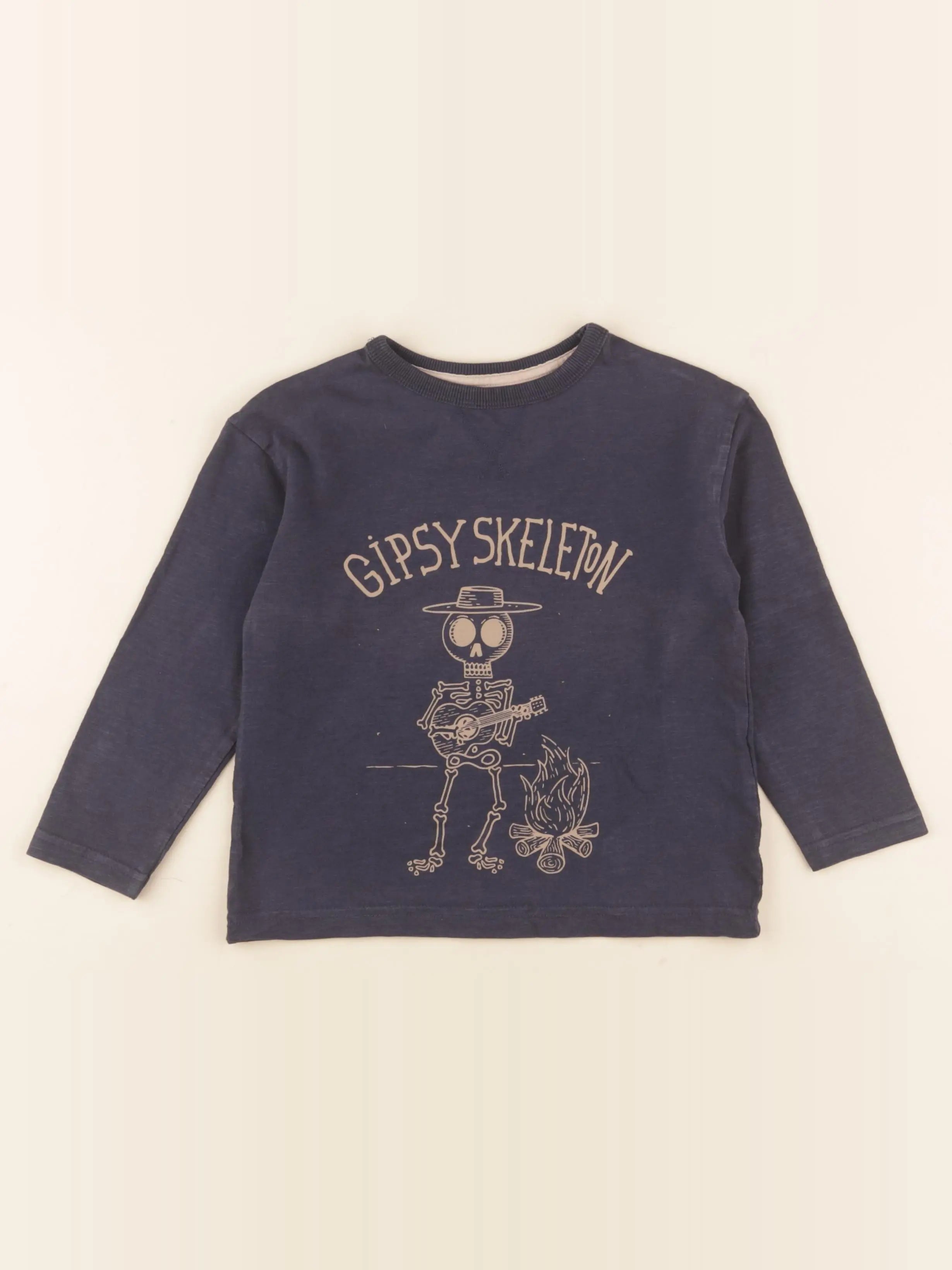 Vertbaudet - tee-shirt bleu - 5 ans