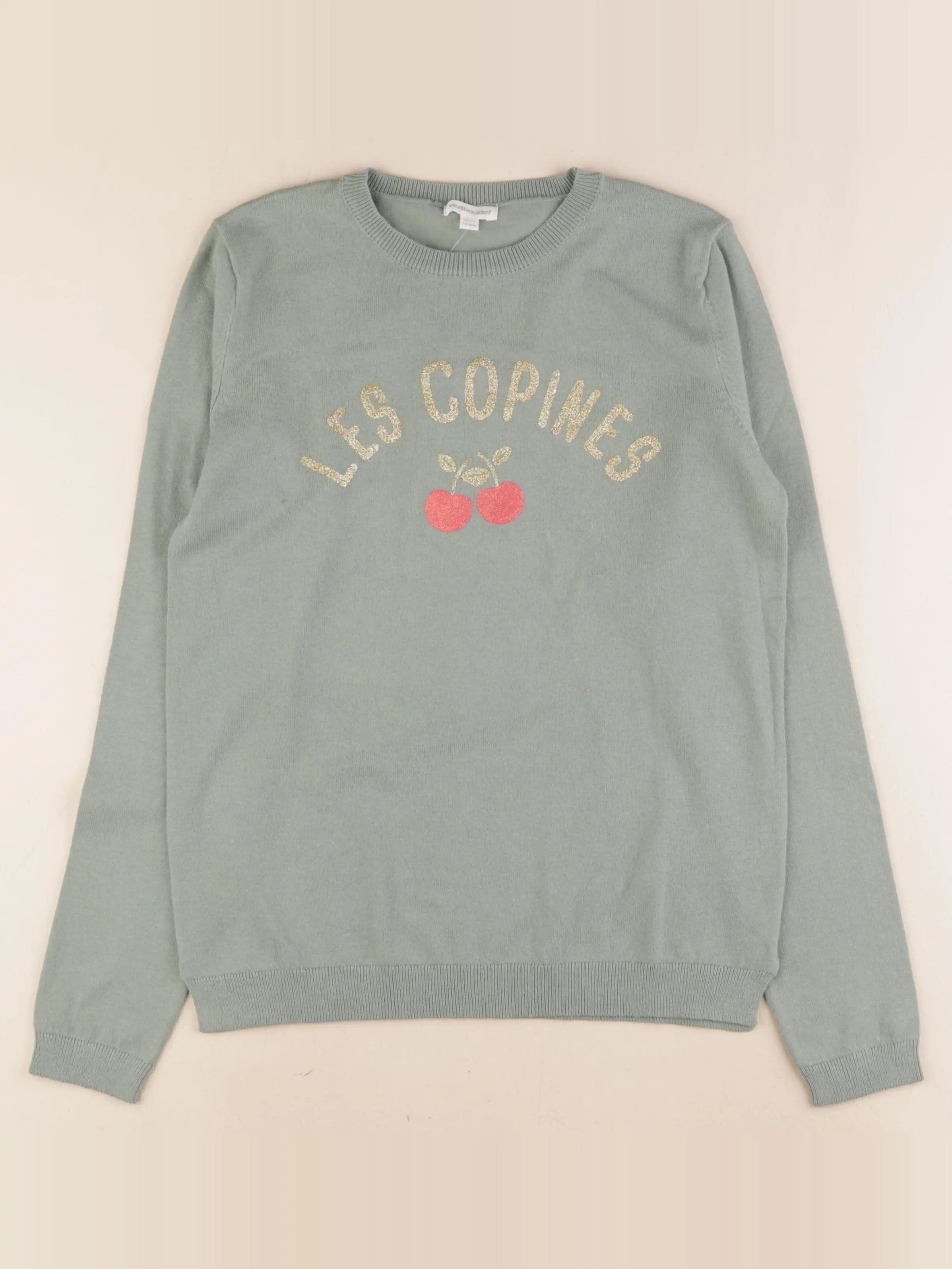 Vertbaudet - pull vert - 12 ans