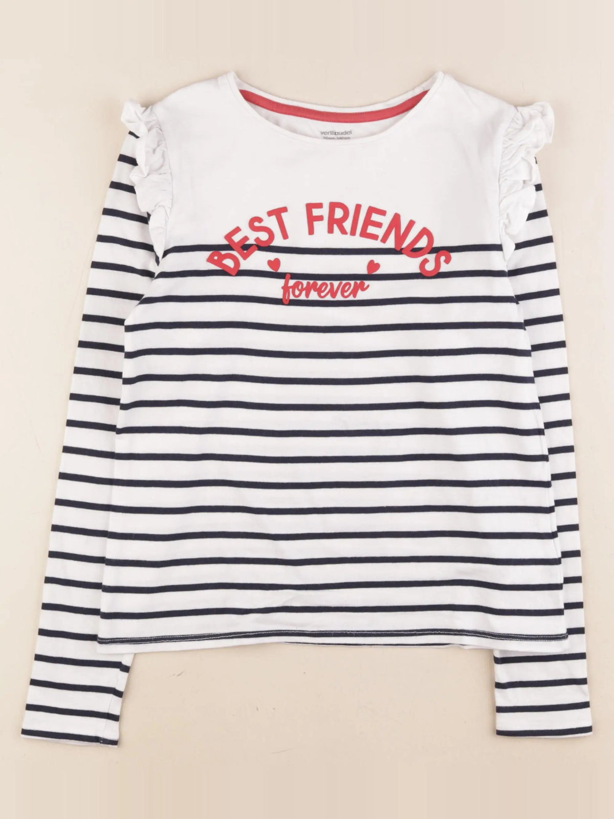 Vertbaudet - tee-shirt bleu - 10 ans