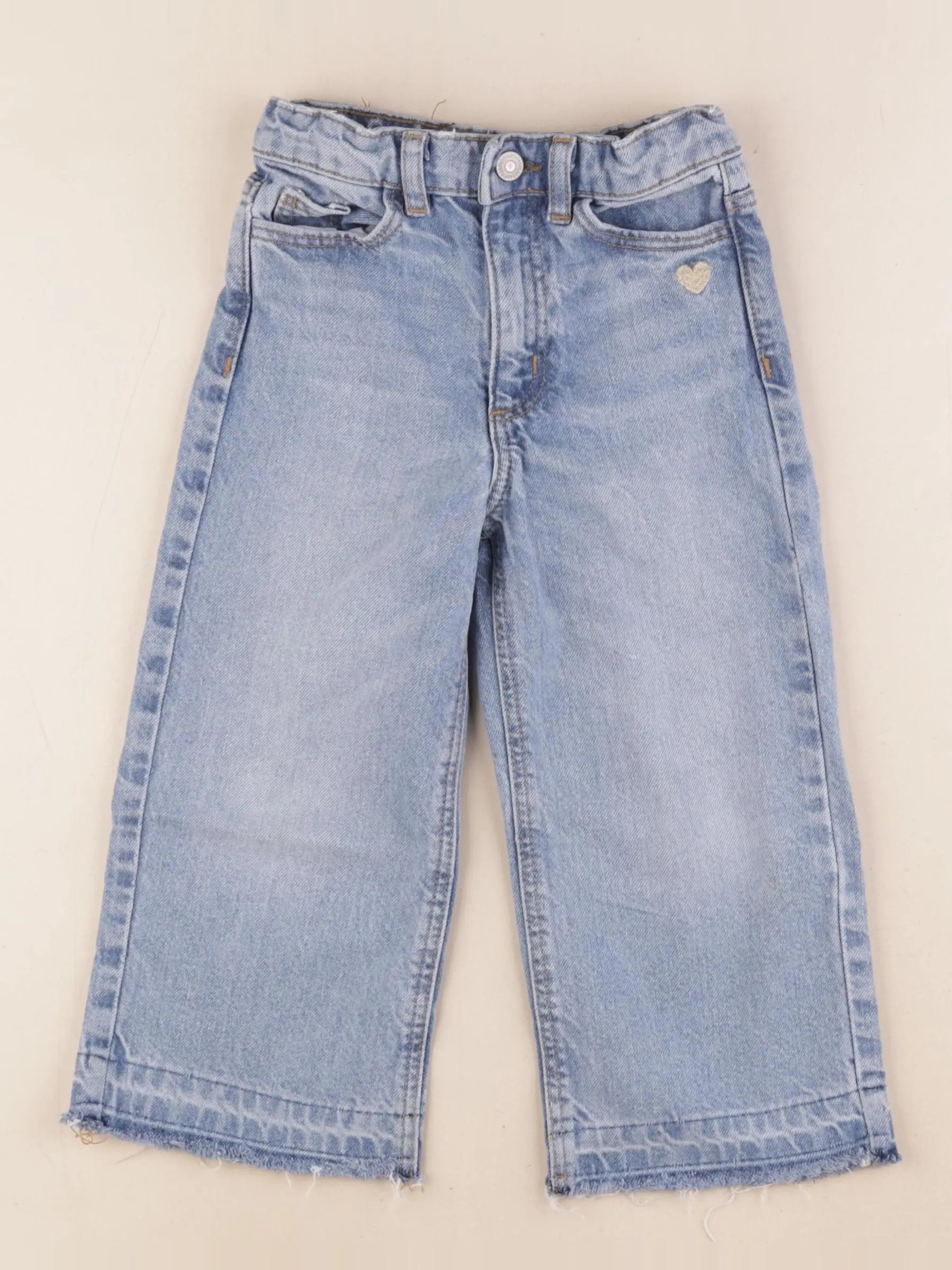 Vertbaudet - jean bleu, or - 3 ans