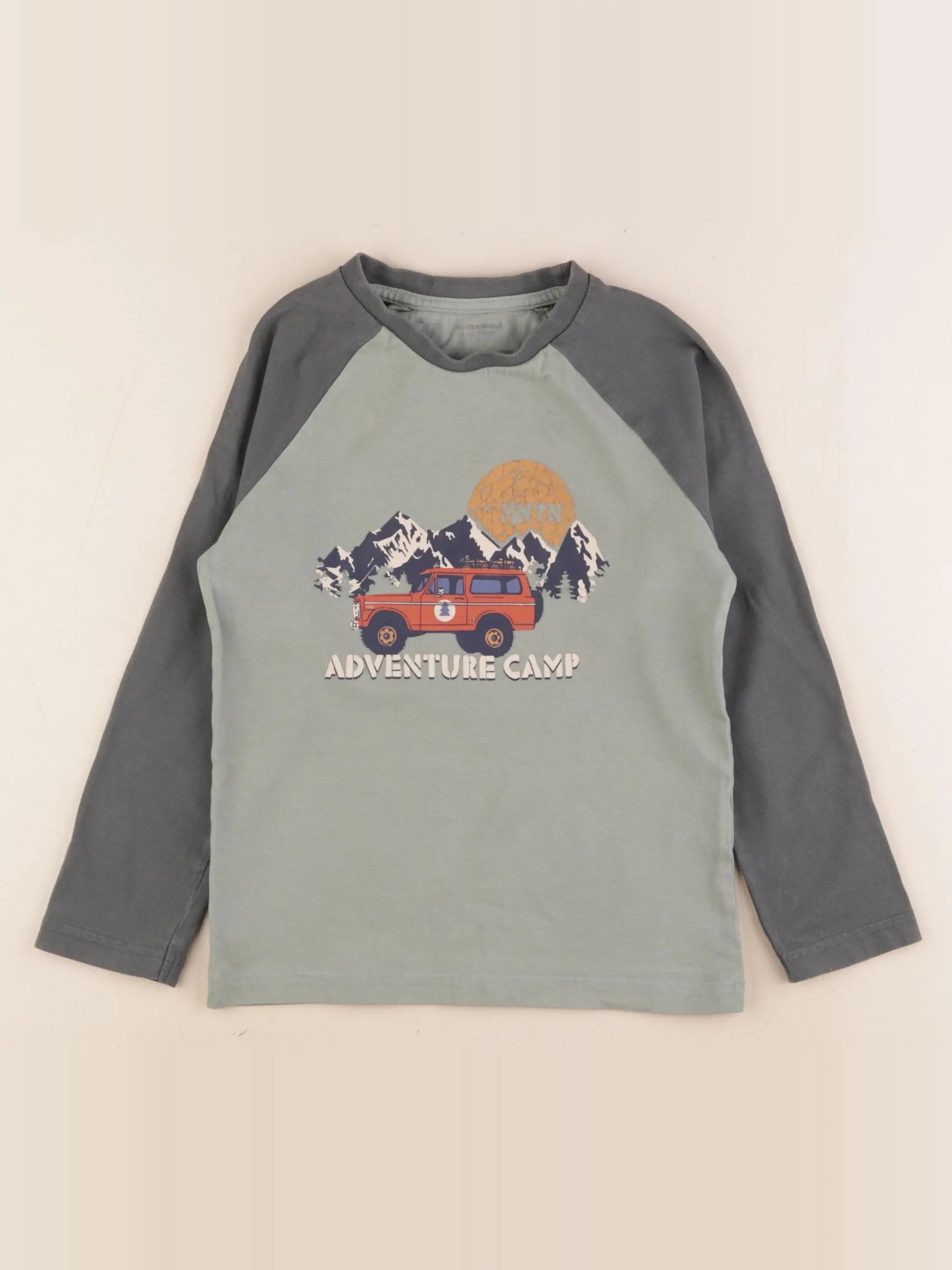 Vertbaudet - tee-shirt vert - 6 ans