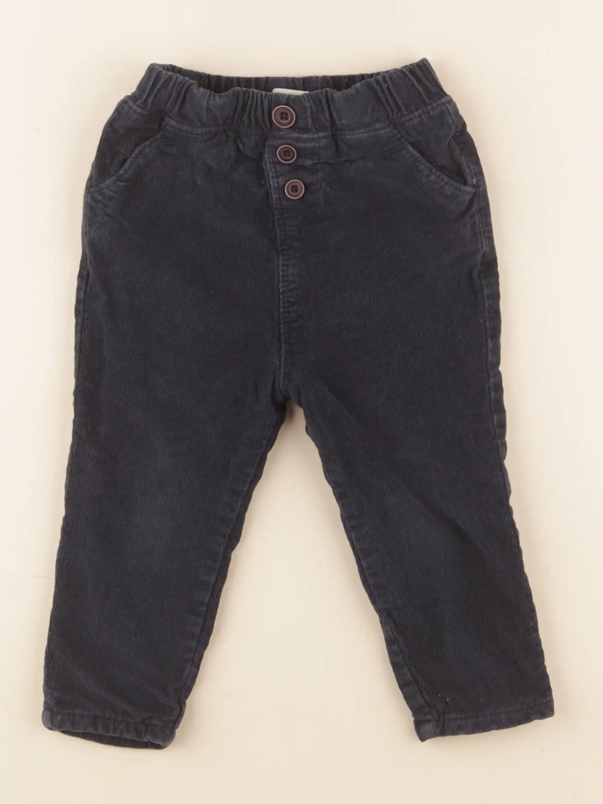 Tape à l'oeil - pantalon doublé bleu - 18 mois