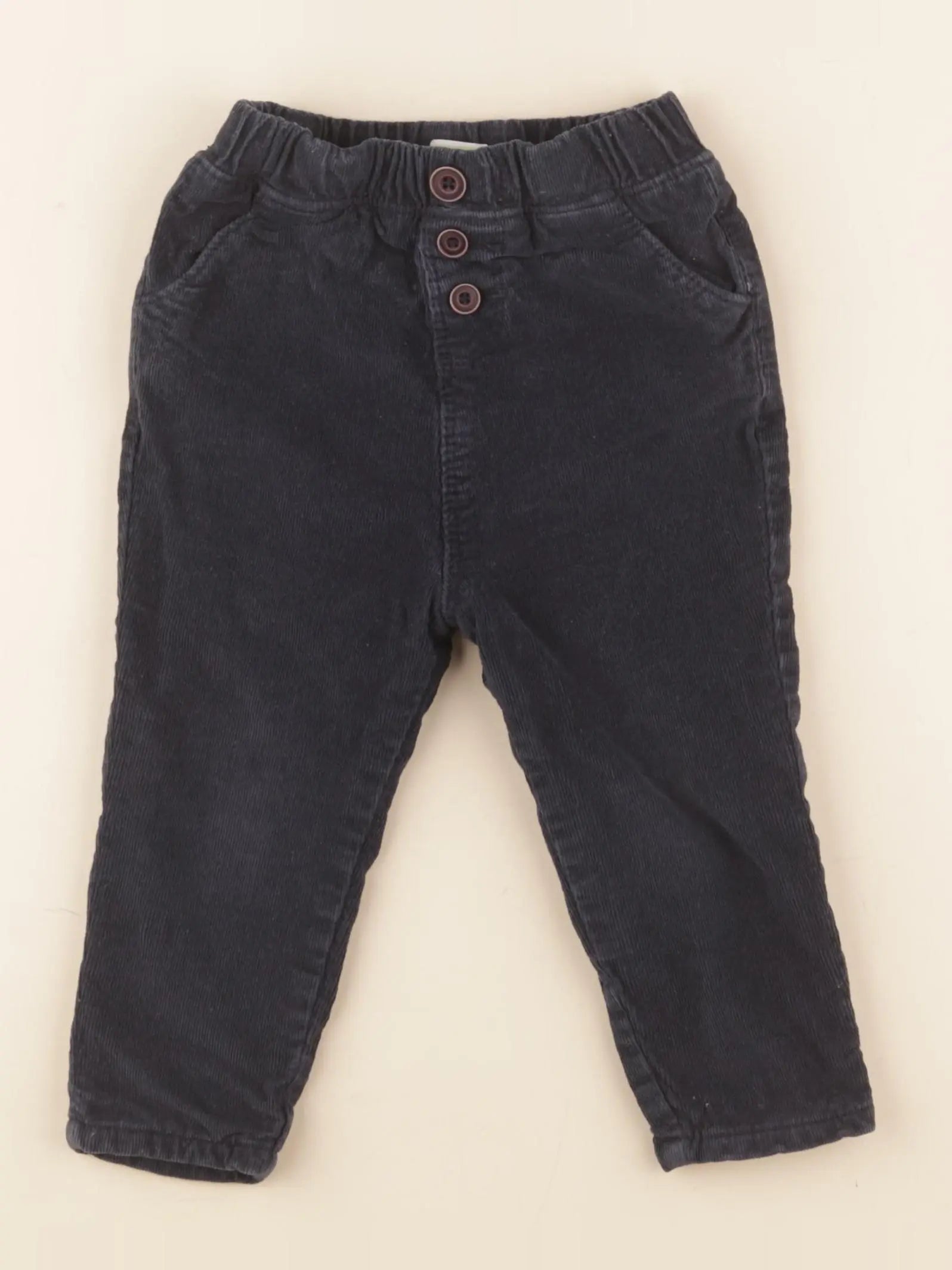 Tape à l'oeil - pantalon doublé bleu - 18 mois