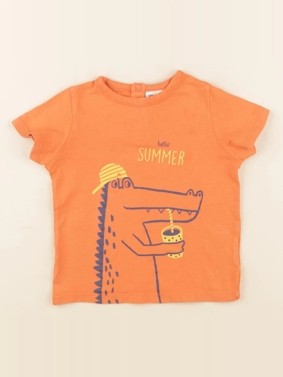 Tape à l'oeil - tee-shirt orange - 24 mois