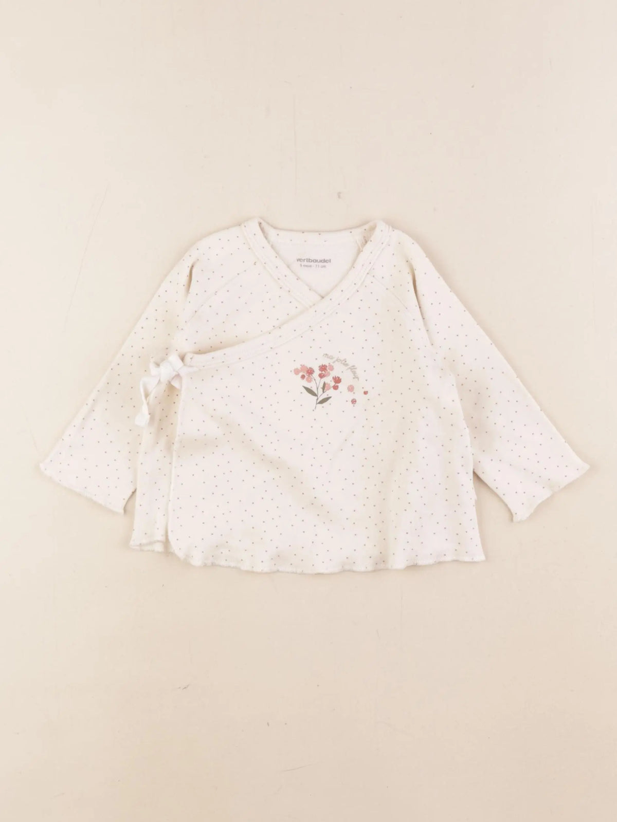 Vertbaudet - tee-shirt rose - 9 mois
