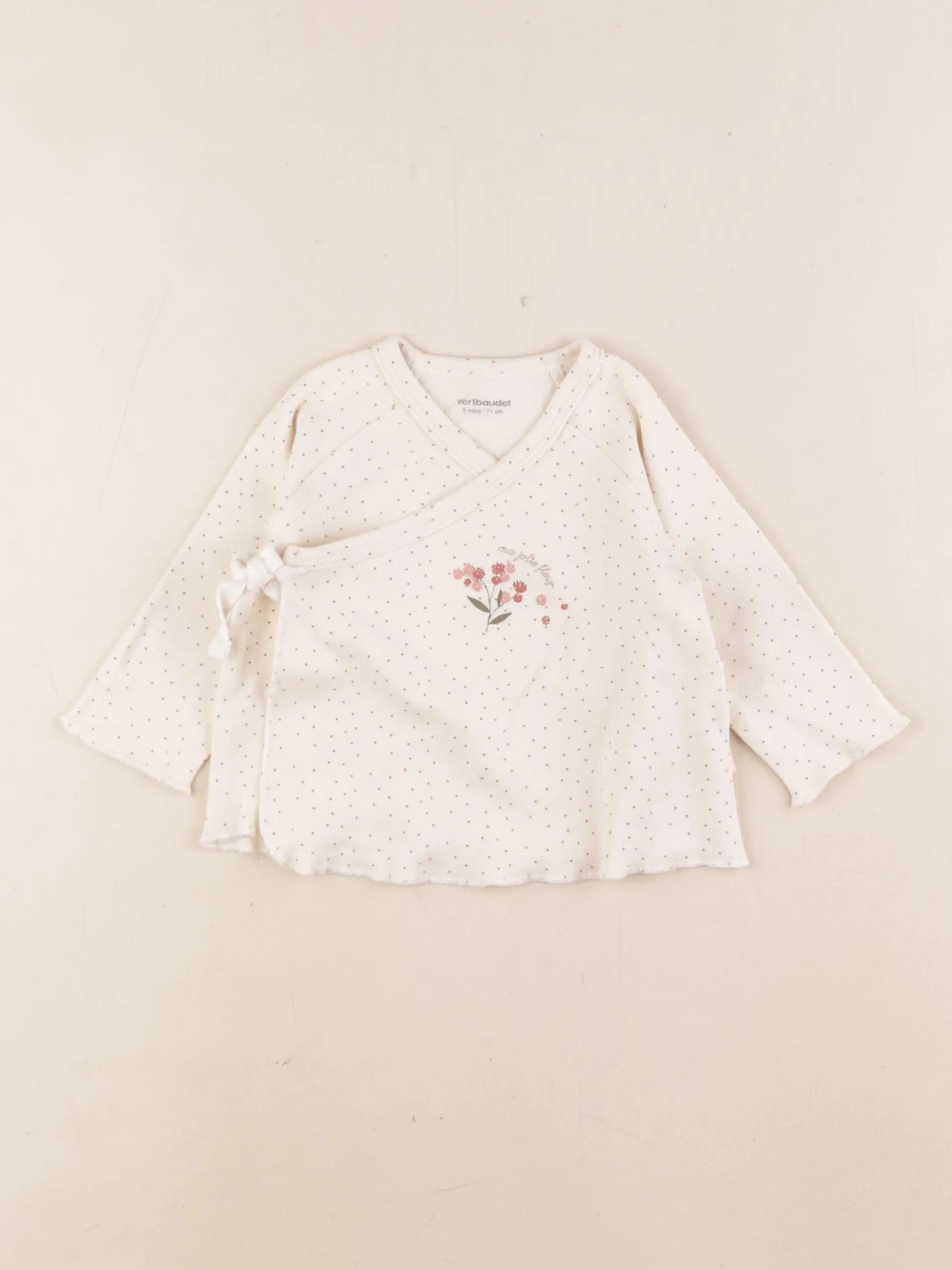 Vertbaudet - tee-shirt rose - 9 mois