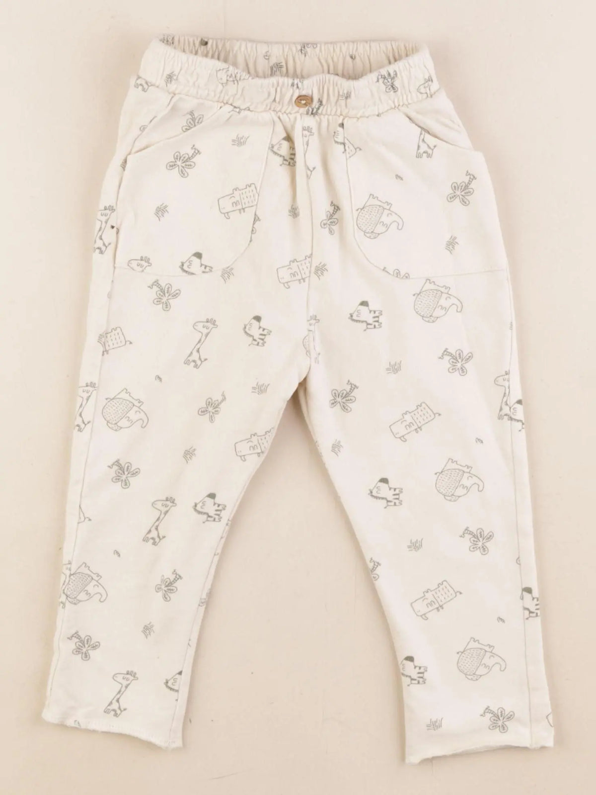 Vertbaudet - pantalon beige - 1 an